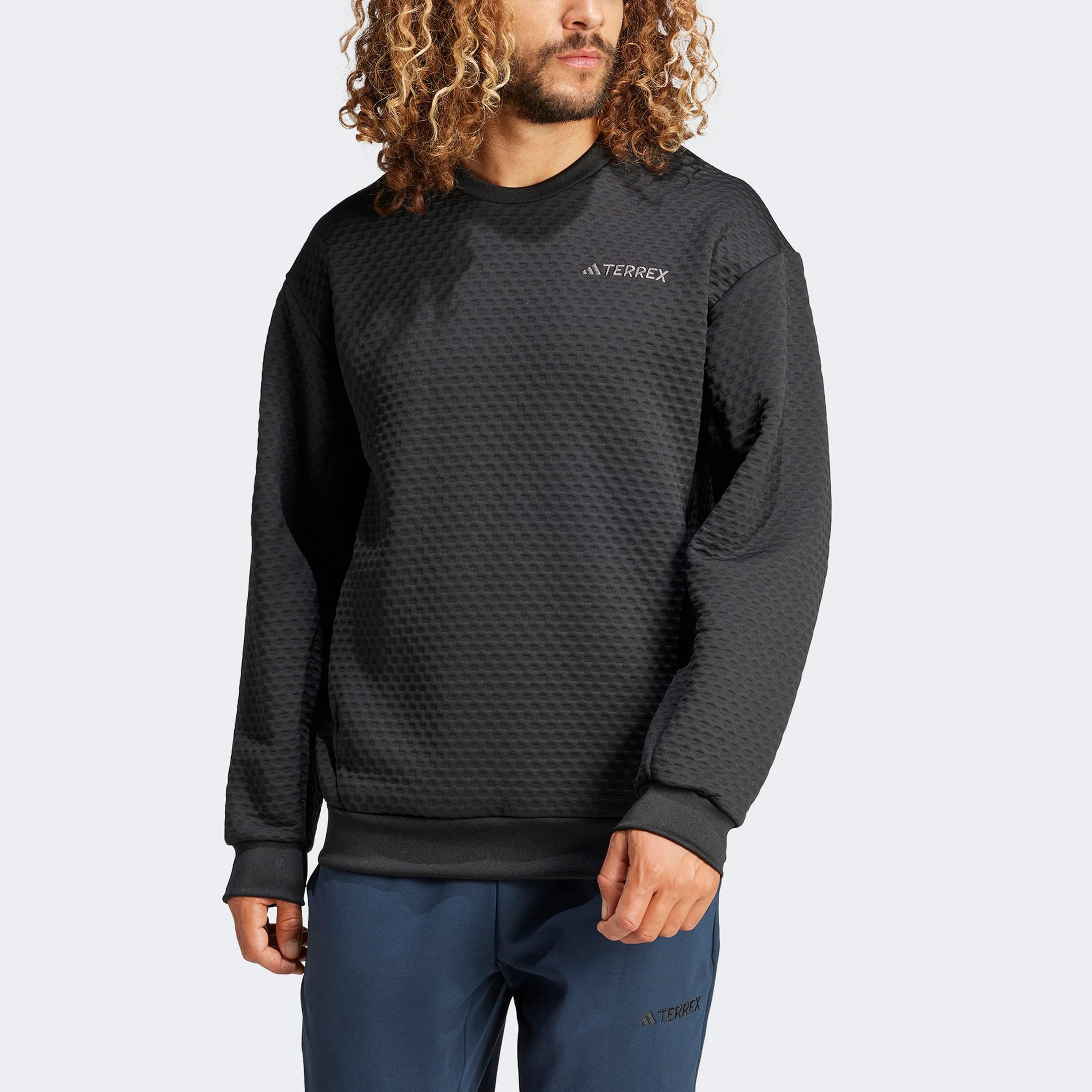 adidas Terrex Xploric Erkek Siyah Günlük Sweatshirt