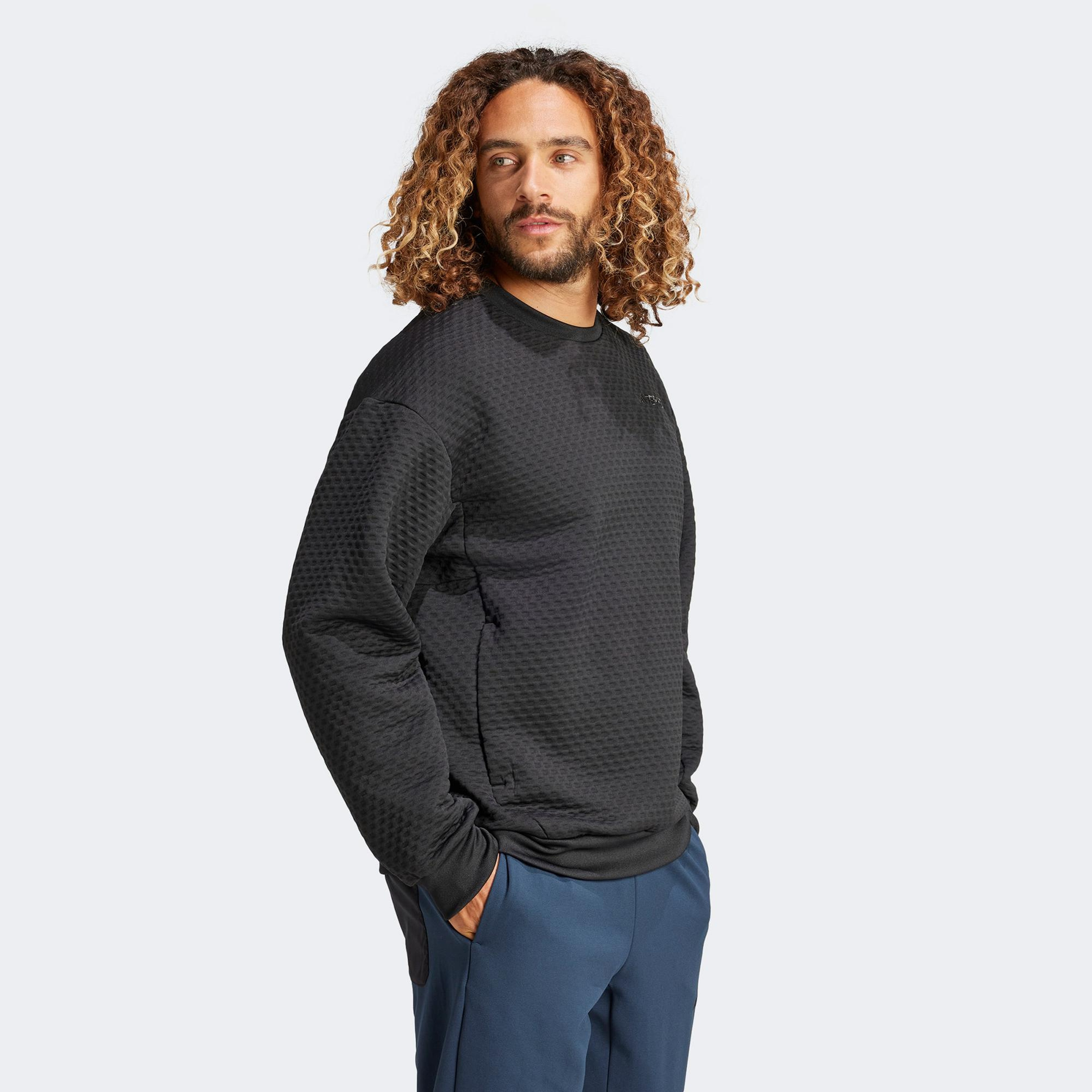 adidas Terrex Xploric Erkek Siyah Günlük Sweatshirt