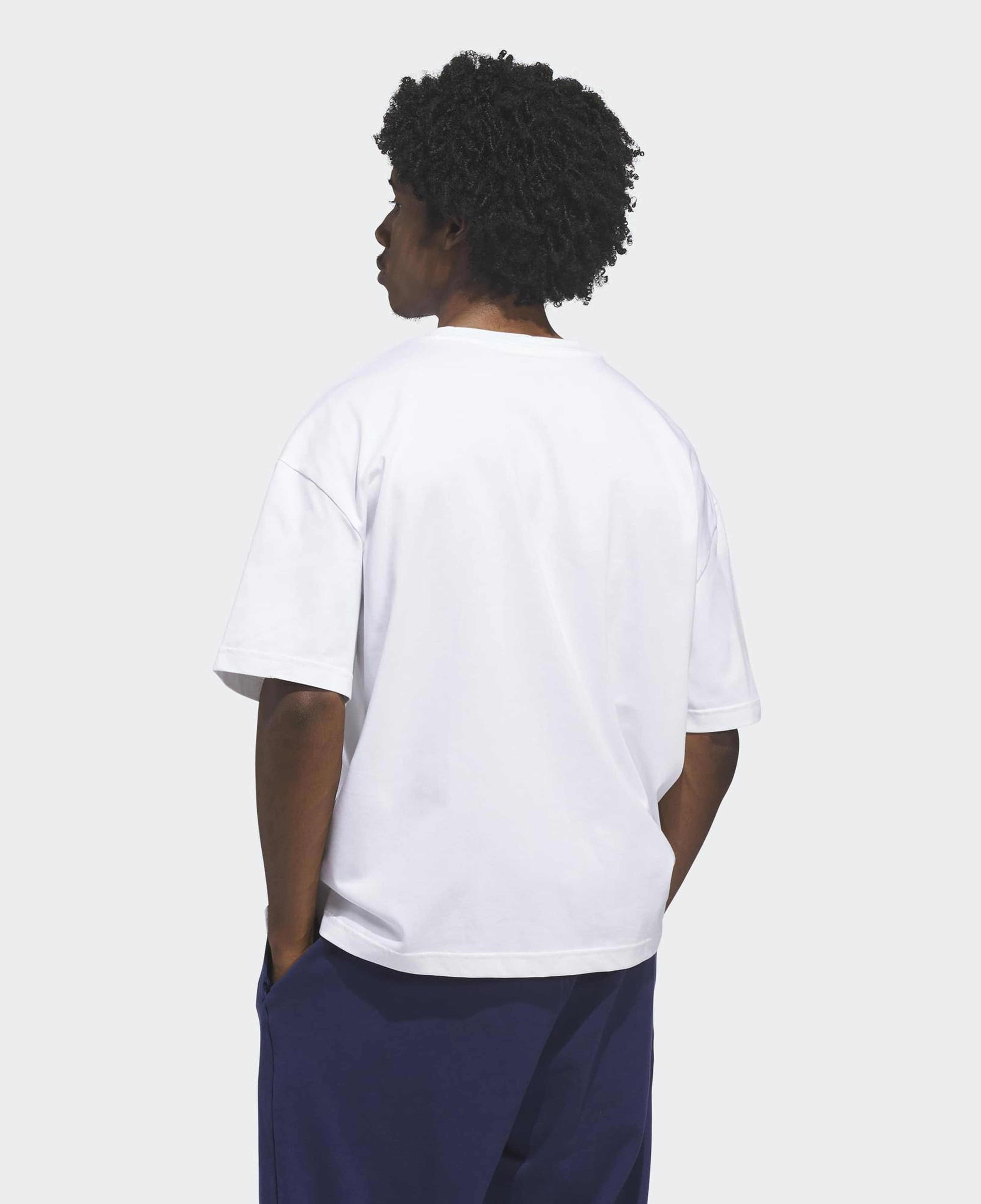 adidas Anthony Edwards World Of 5 Erkek Beyaz Basketbol T-Shirt