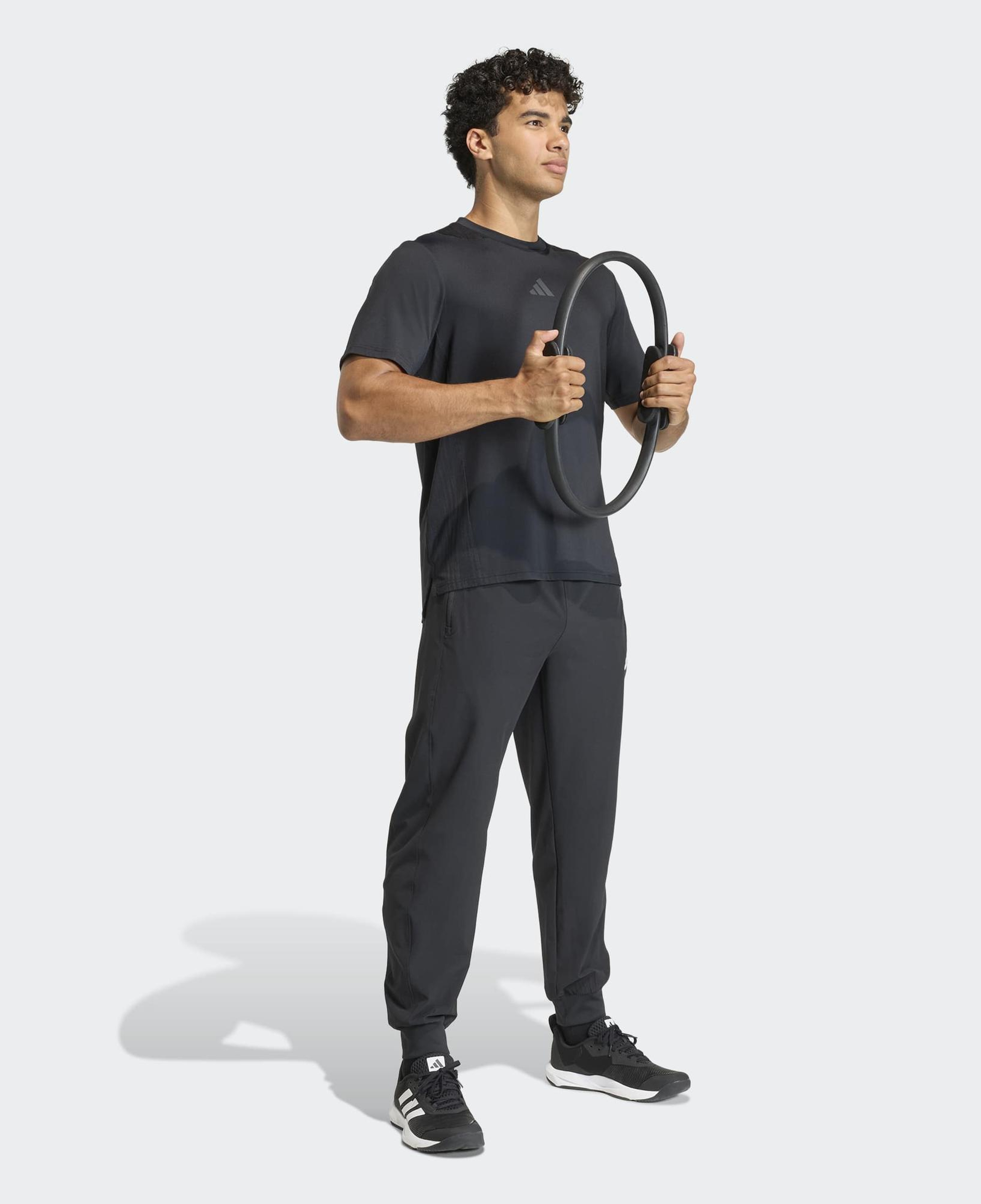 adidas Workout Essentials Flex Dokuma Erkek Siyah Antrenman Eşofman Altı