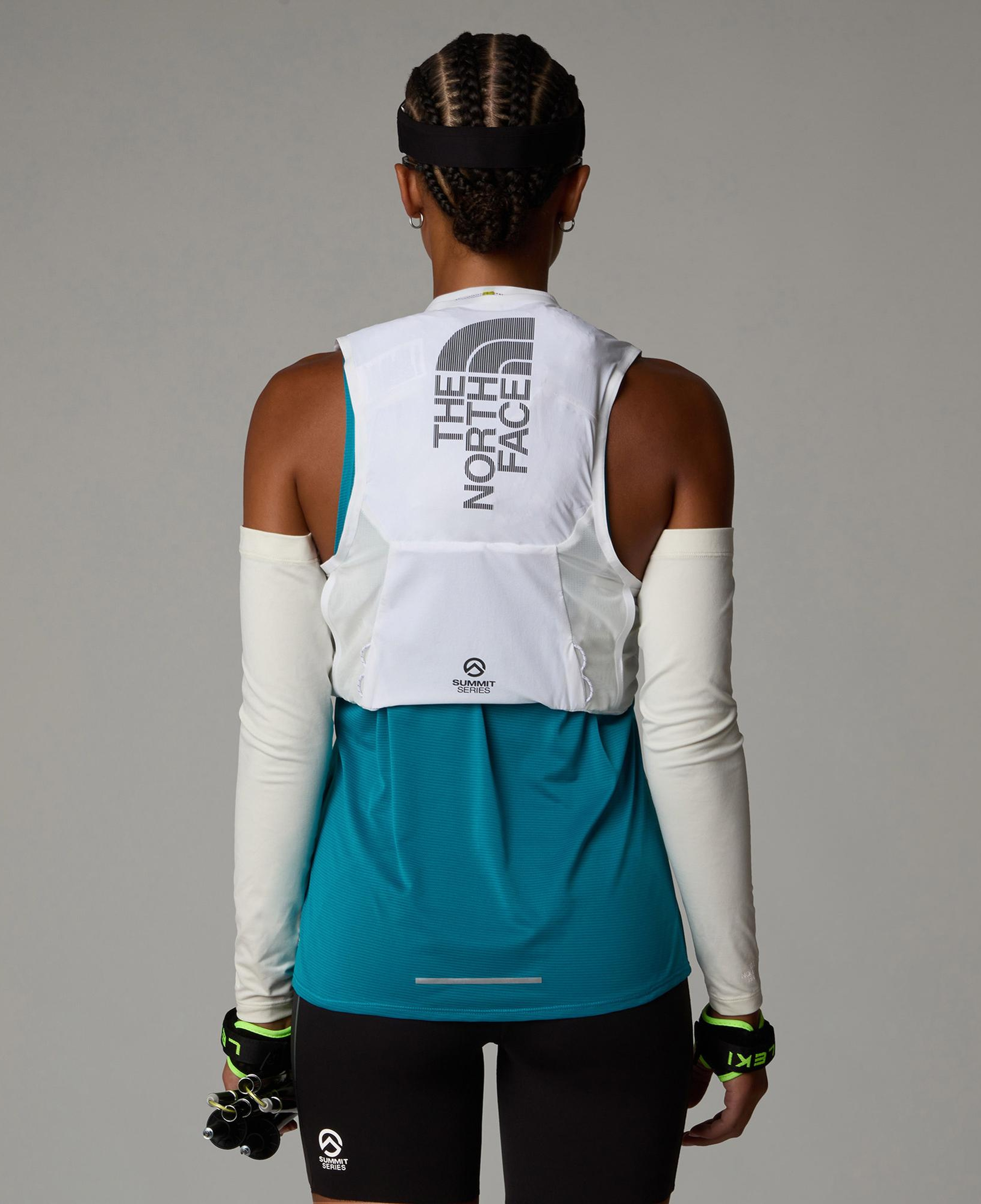 The North Face Summit Run Vest 5 Unisex Beyaz Koşu Yeleği