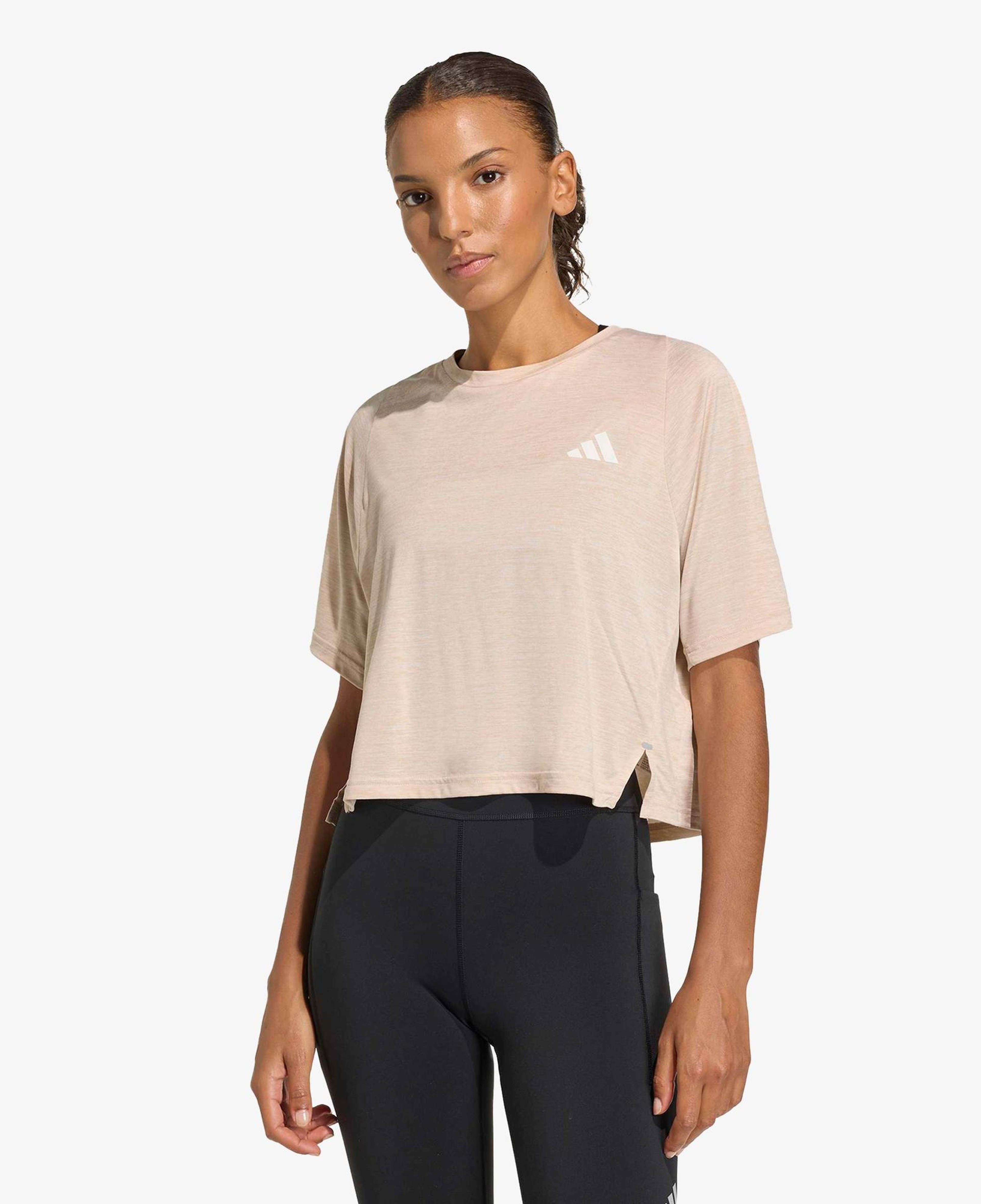 adidas Adi365 Soft Touch Kadın Bej Koşu T-Shirt