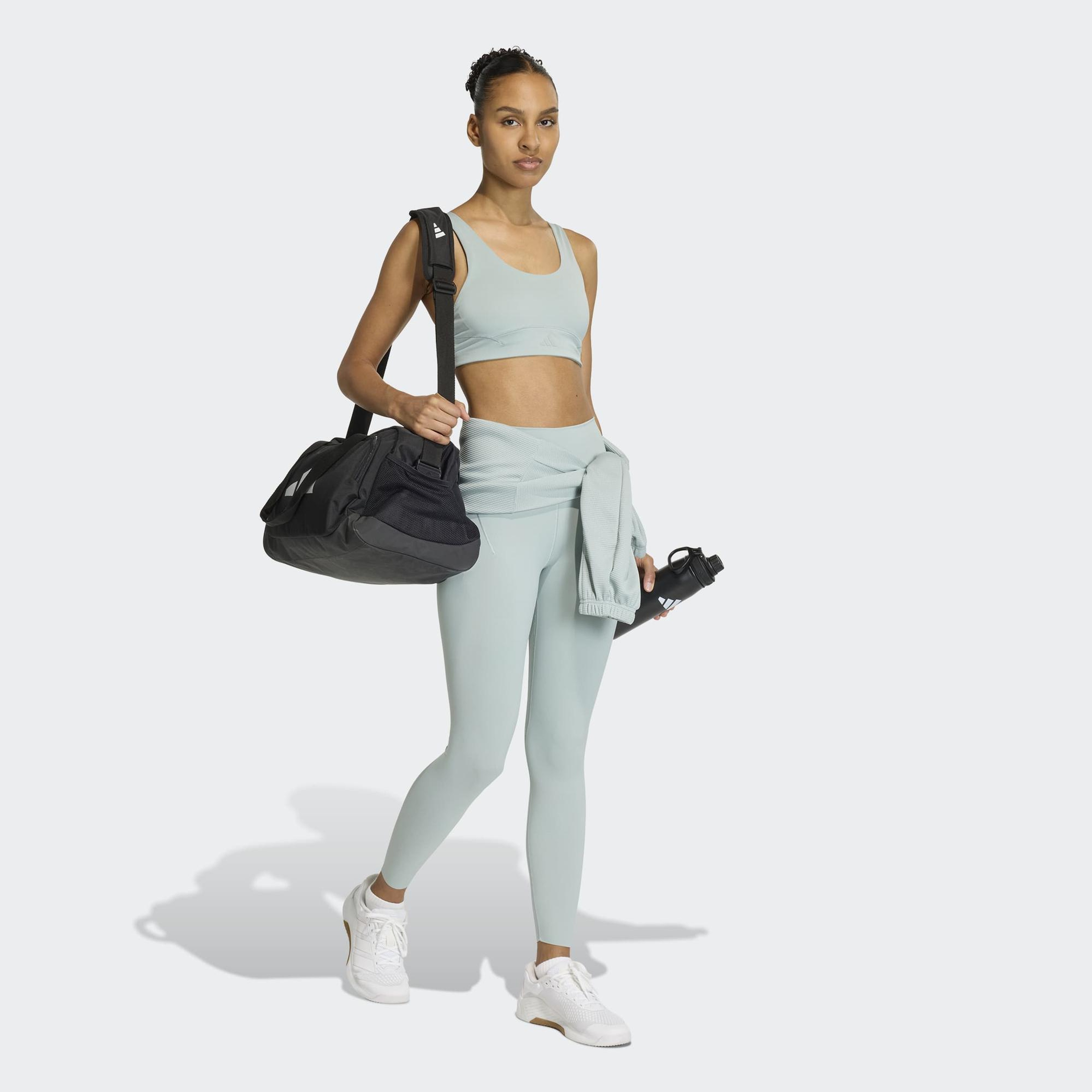 adidas All Me Luxe Medium Support Kadın Yeşil Antrenman Bra