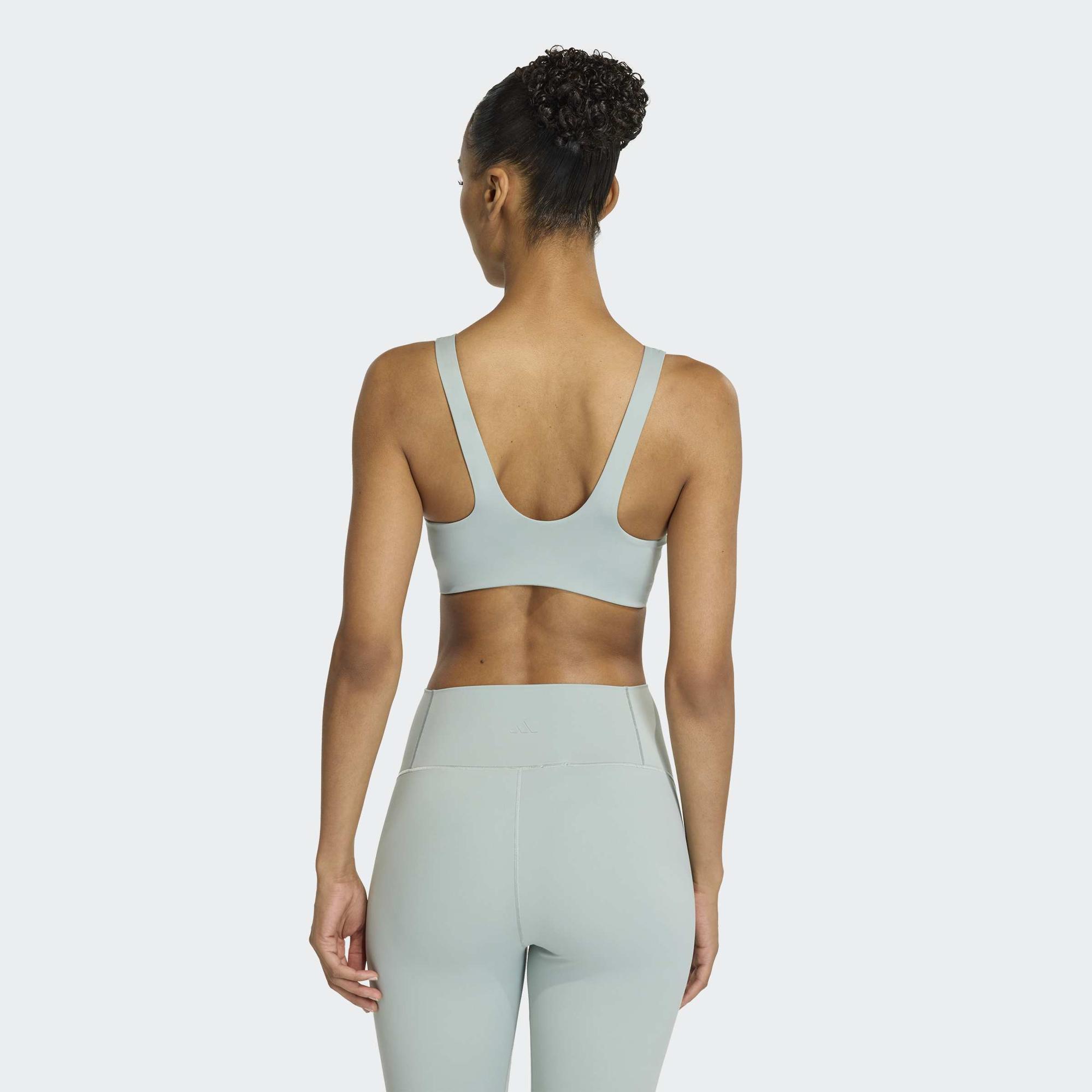 adidas All Me Luxe Medium Support Kadın Yeşil Antrenman Bra
