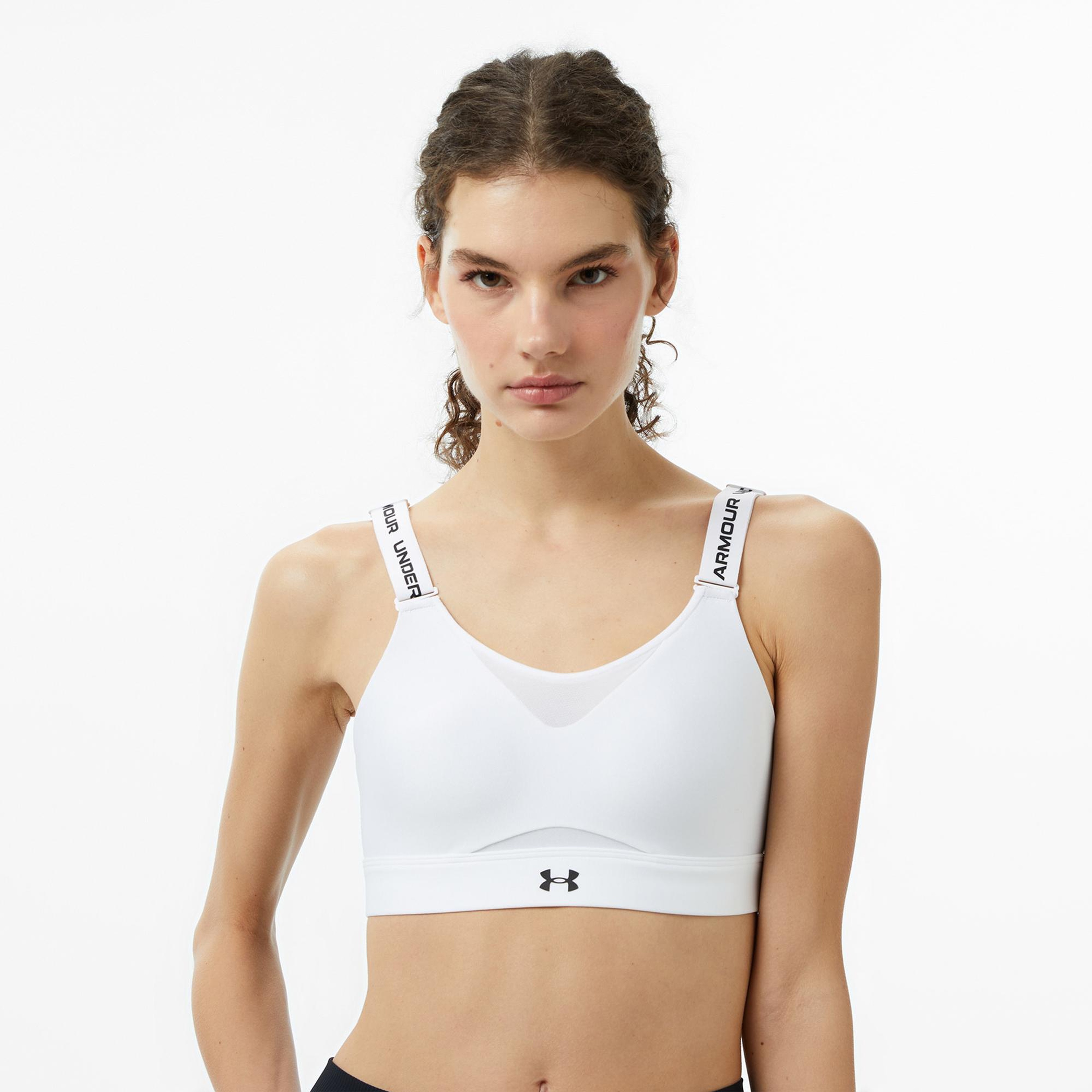 Under Armour Infinity High 2.0 Kadın Beyaz Antrenman Bra