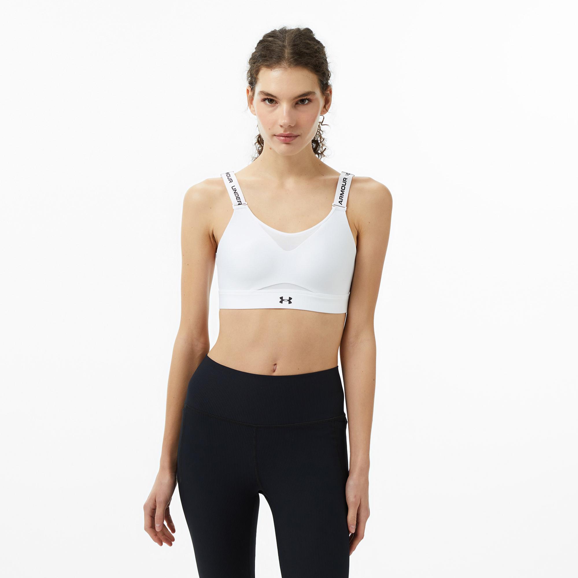 Under Armour Infinity High 2.0 Kadın Beyaz Antrenman Bra