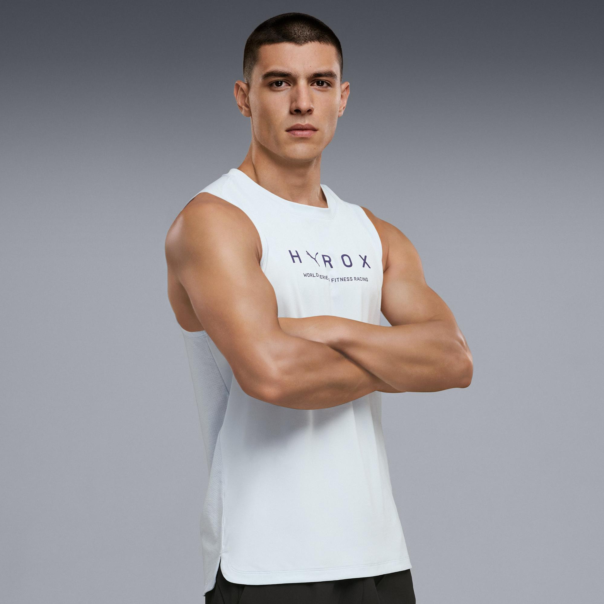 Puma x Hyrox Cloudspun Erkek Beyaz Antrenman Atlet