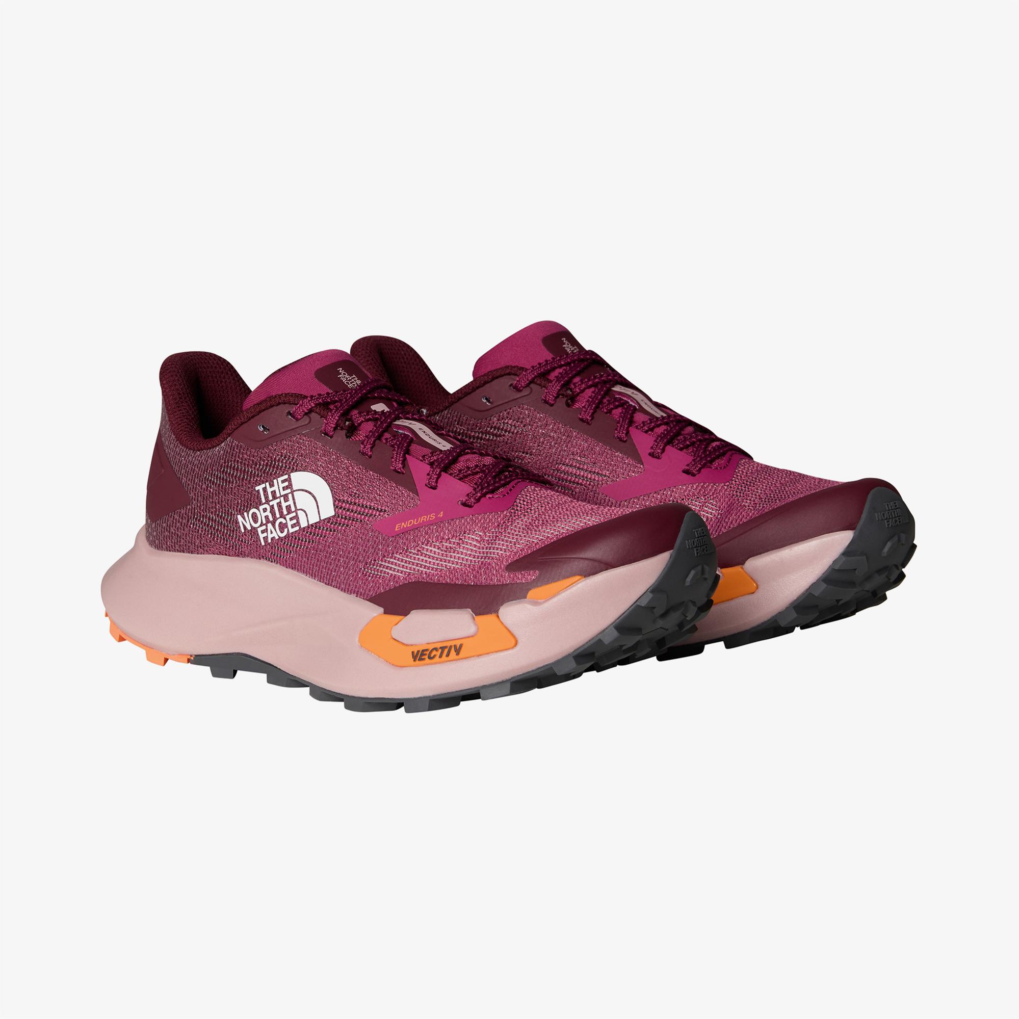 The North Face Vectiv Enduris 4 Kadın Bordo Koşu Ayakkabısı