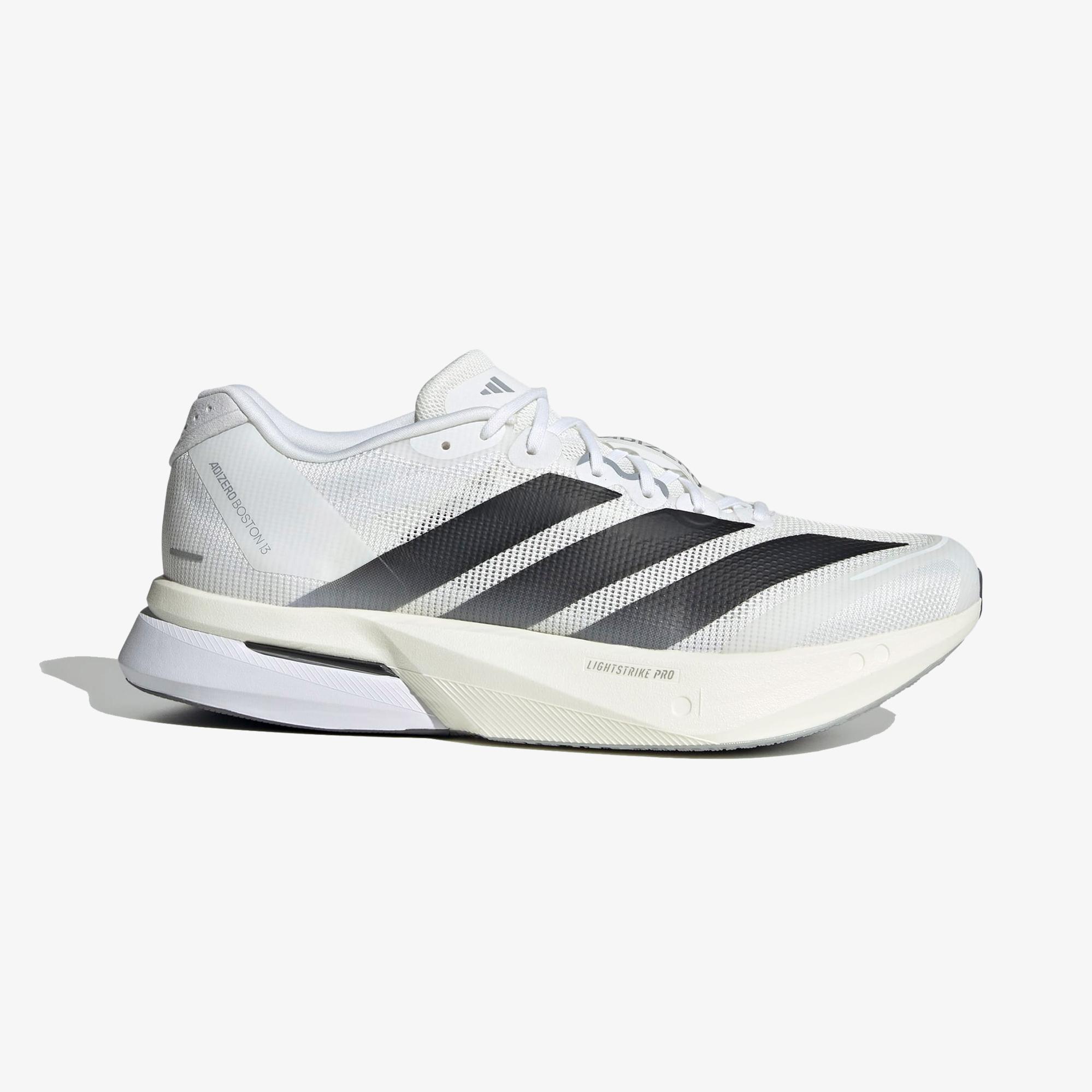 adidas Adizero Boston 13 Erkek Beyaz Koşu Ayakkabısı