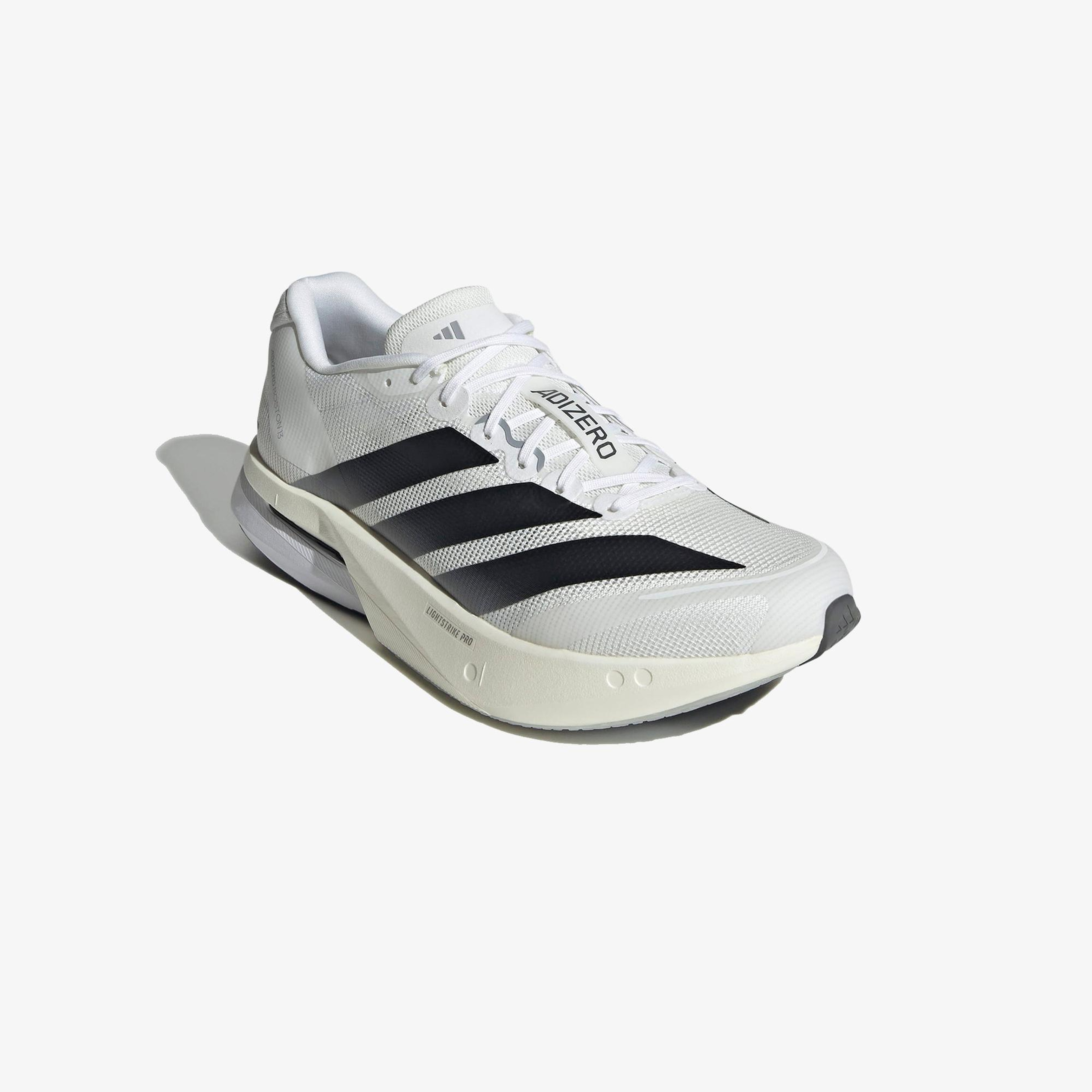 adidas Adizero Boston 13 Erkek Beyaz Koşu Ayakkabısı