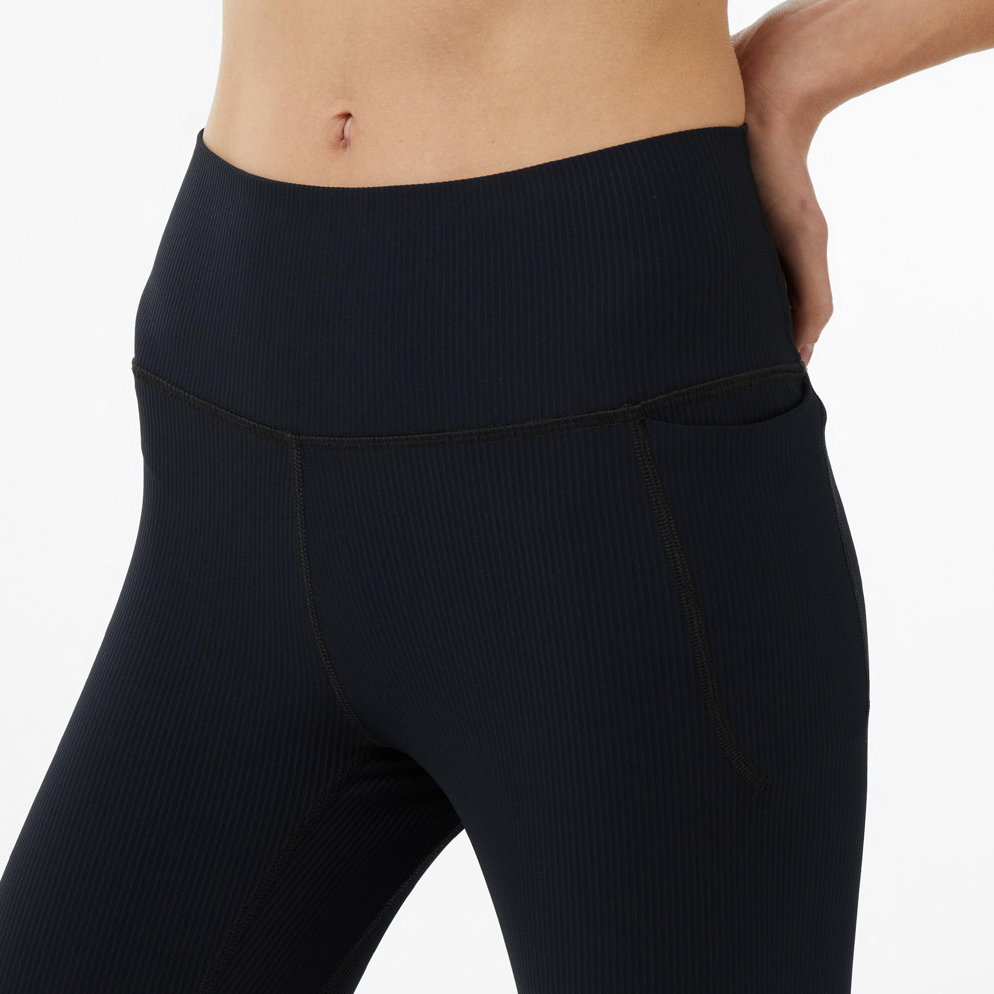 Under Armour Meridian Rib Kadın Siyah Koşu Tayt