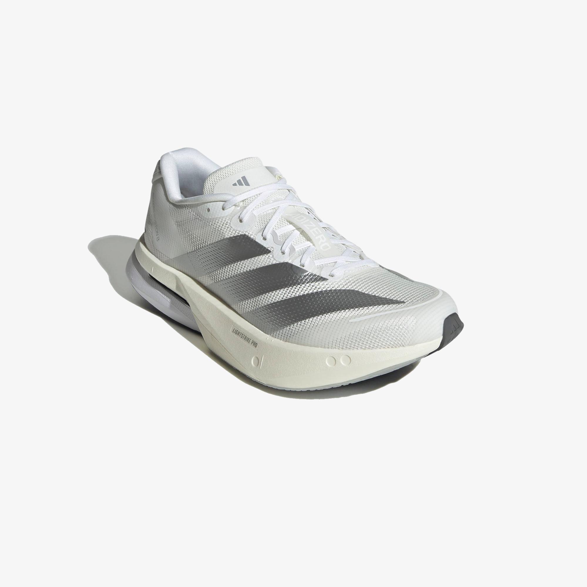 adidas Adizero Boston 13 Kadın Beyaz Koşu Ayakkabısı