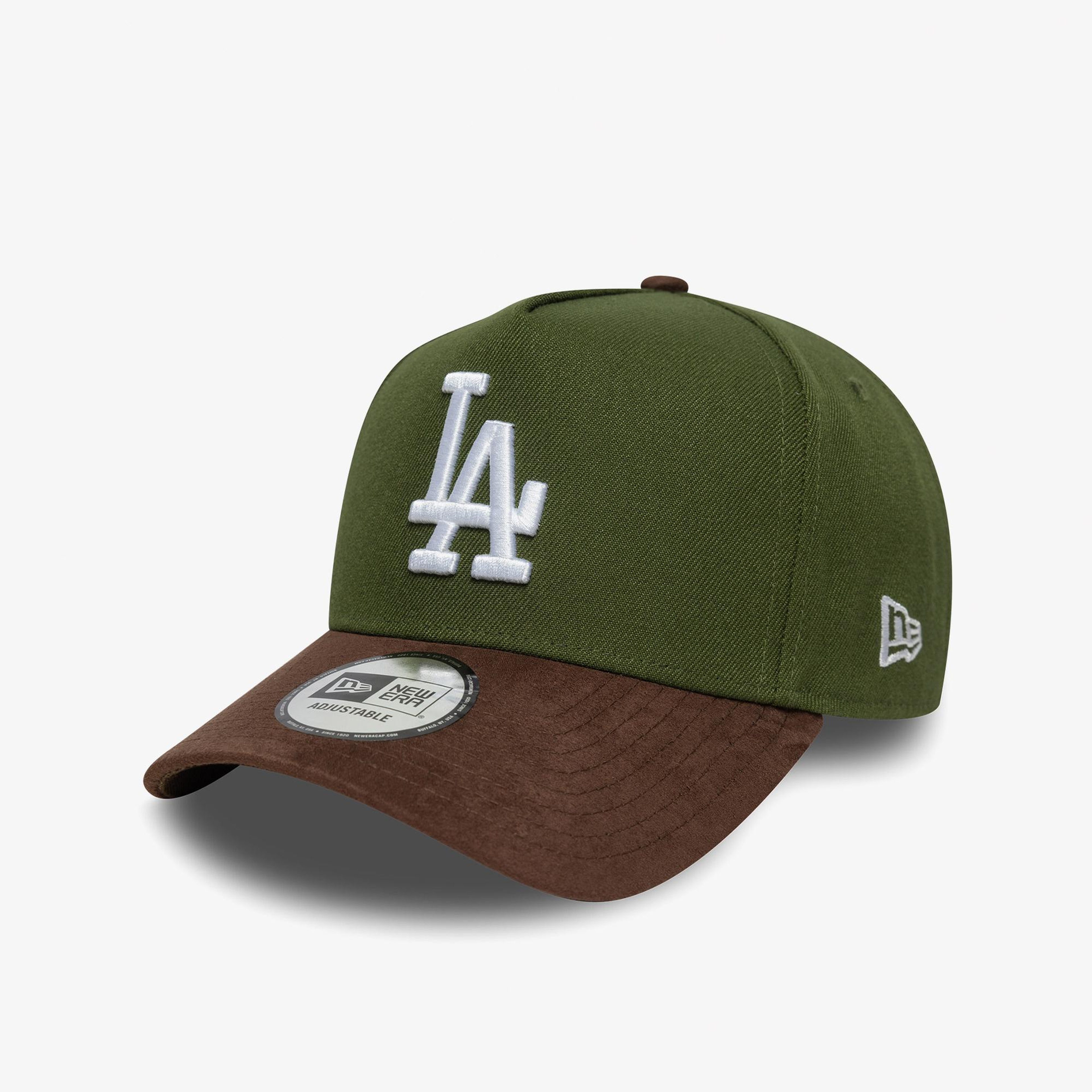 New Era LA Dodgers MLB Suede E-Frame 9FORTY Unisex Yeşil Şapka