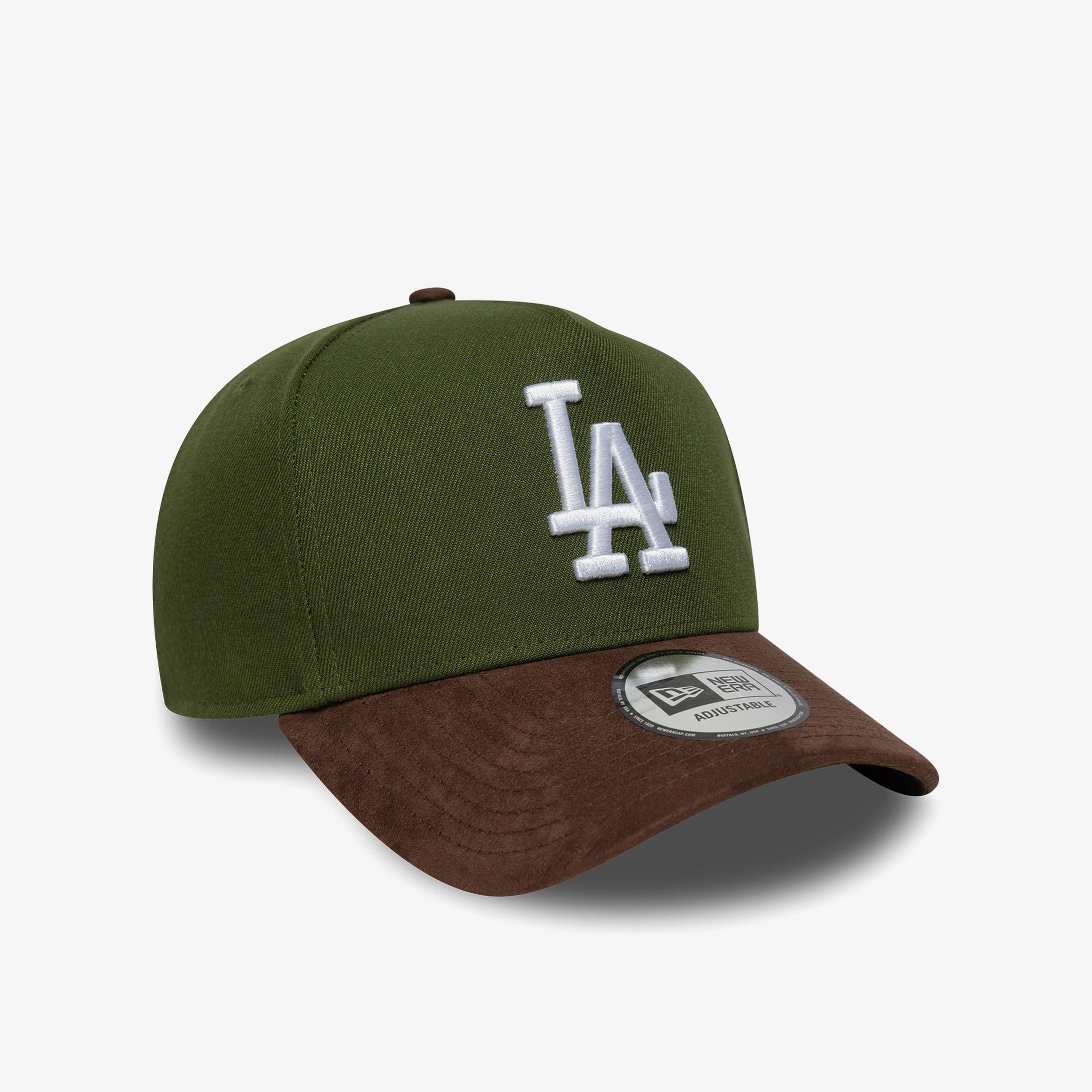 New Era LA Dodgers MLB Suede E-Frame 9FORTY Unisex Yeşil Şapka