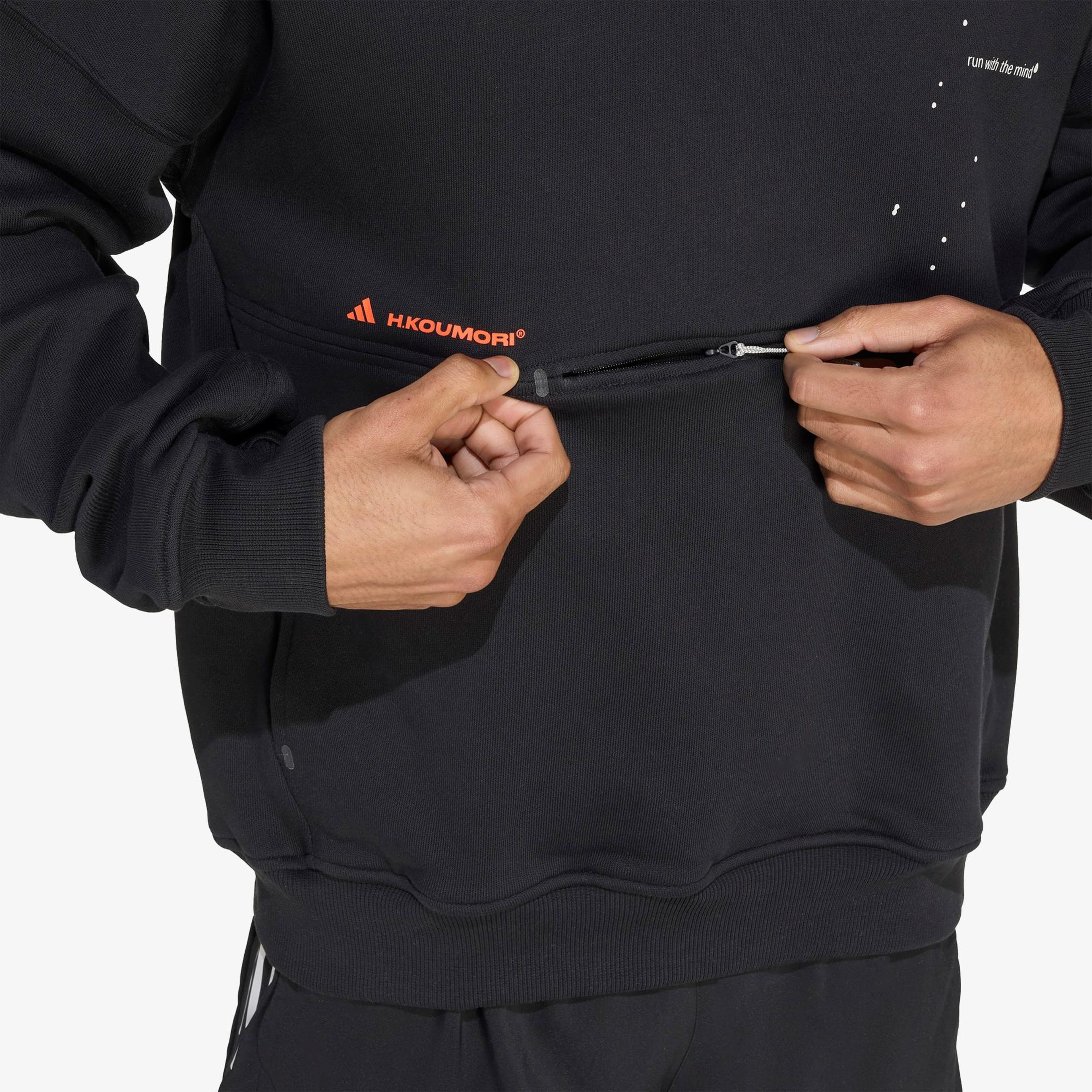 adidas Adi365 H.Koumori Running Erkek Siyah Koşu Sweatshirt
