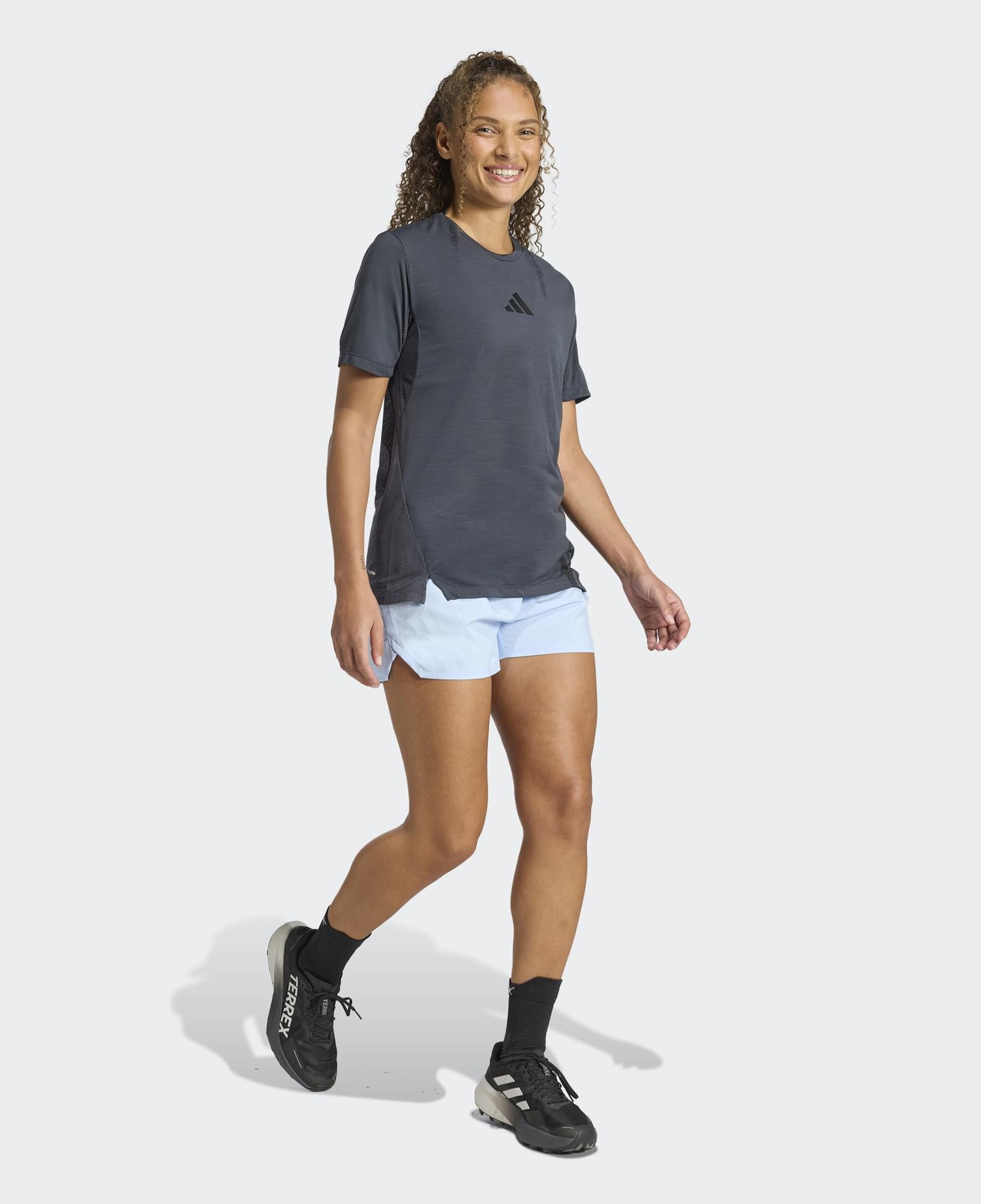 adidas Terrex Xperior Climacool+ Kadın Gri Koşu T-Shirt