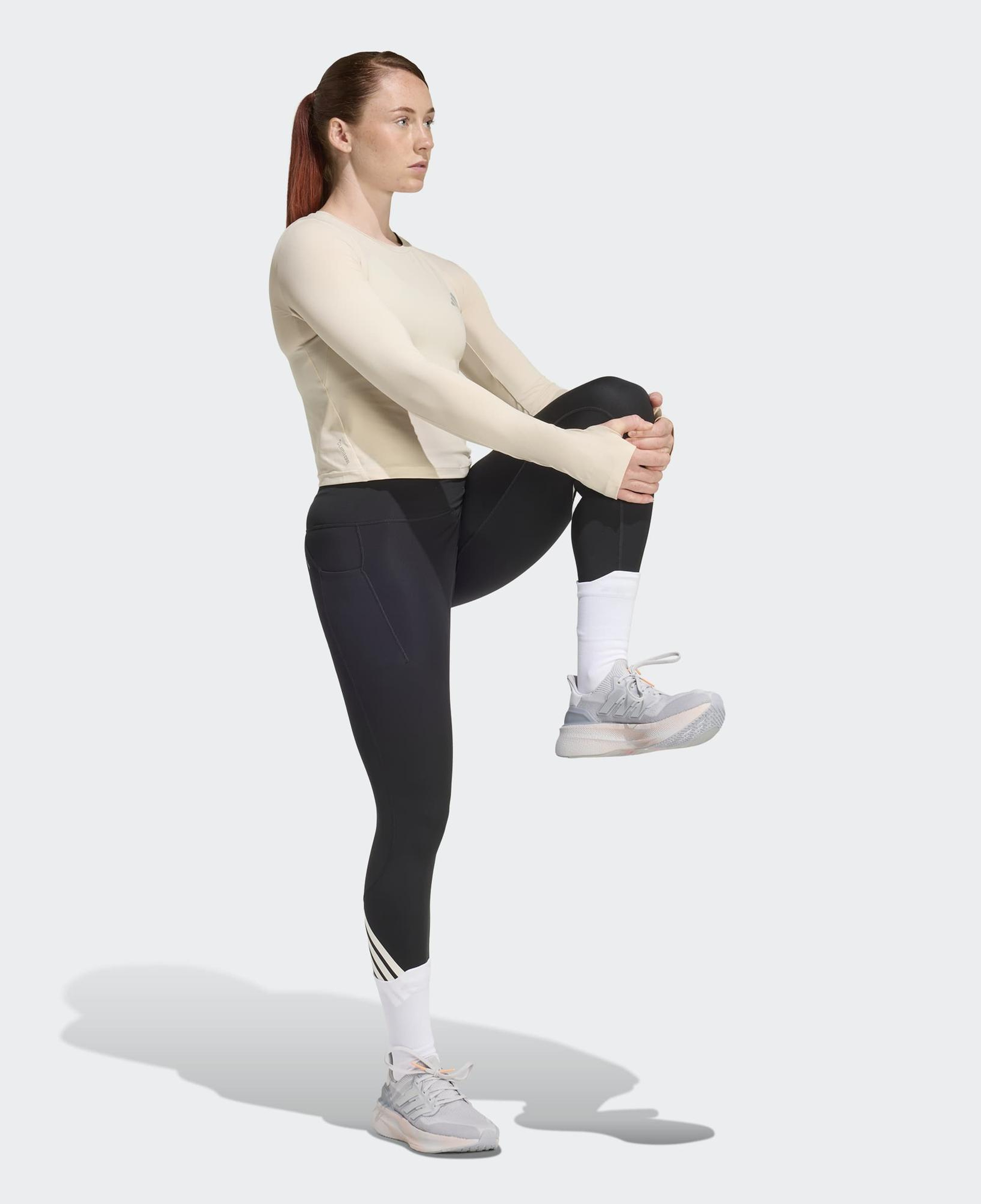 adidas Adi365 Climacool 3 Bantlı Tam Boy Kadın Siyah Koşu Taytı