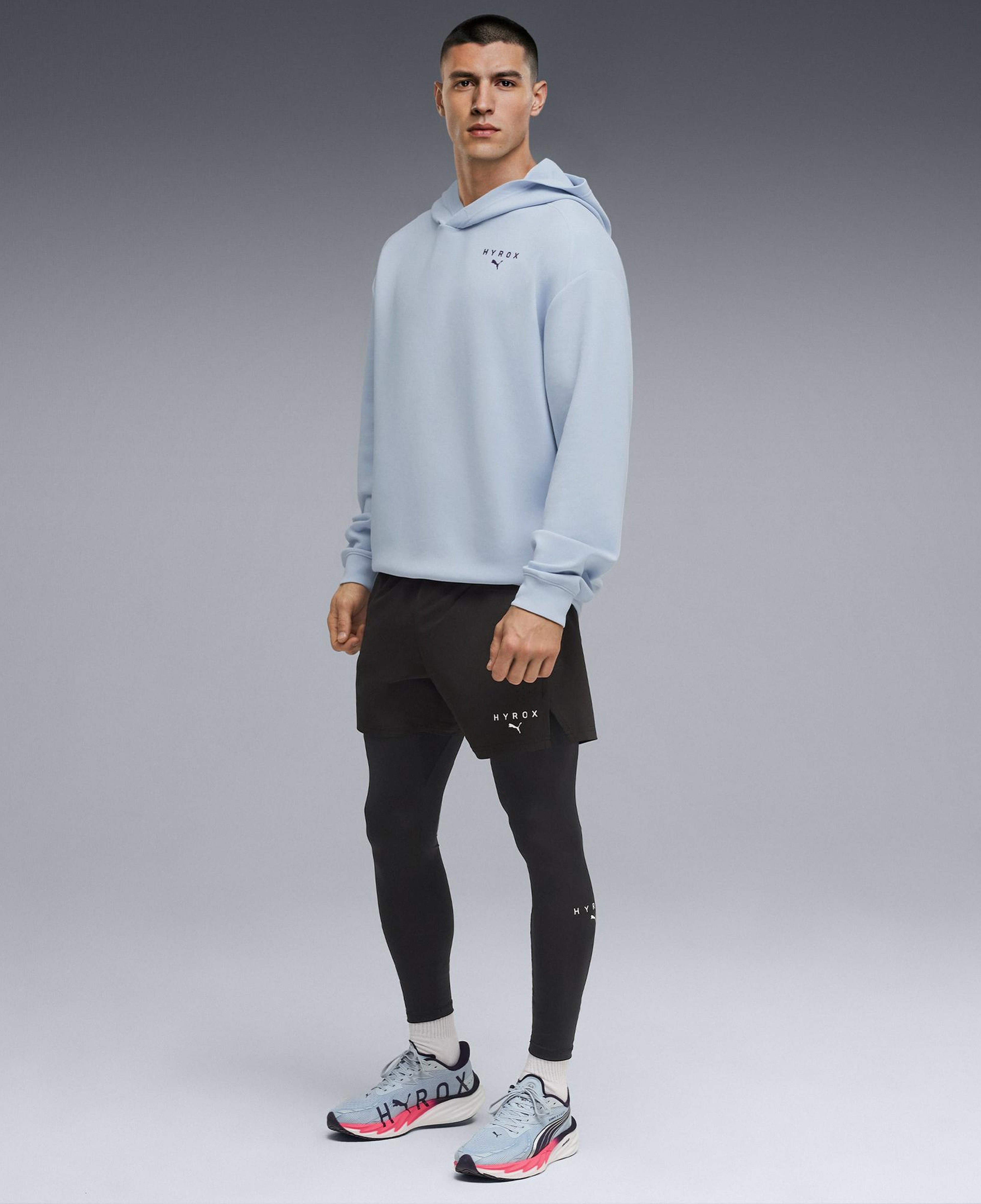Puma x Hyrox Cldspun Erkek Beyaz Antrenman Sweatshirt