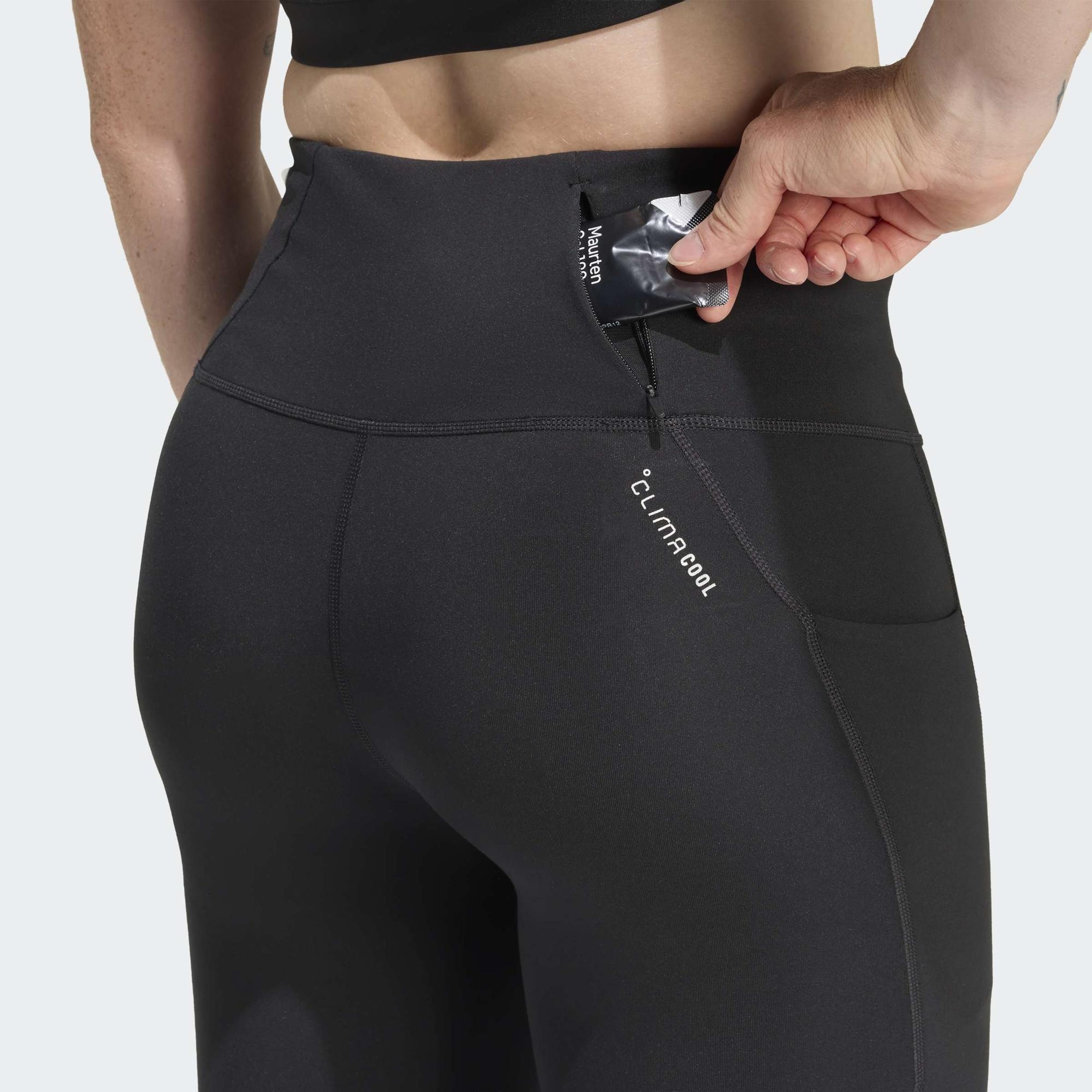 adidas Adi365 Climacool 3 Bantlı Tam Boy Kadın Siyah Koşu Taytı