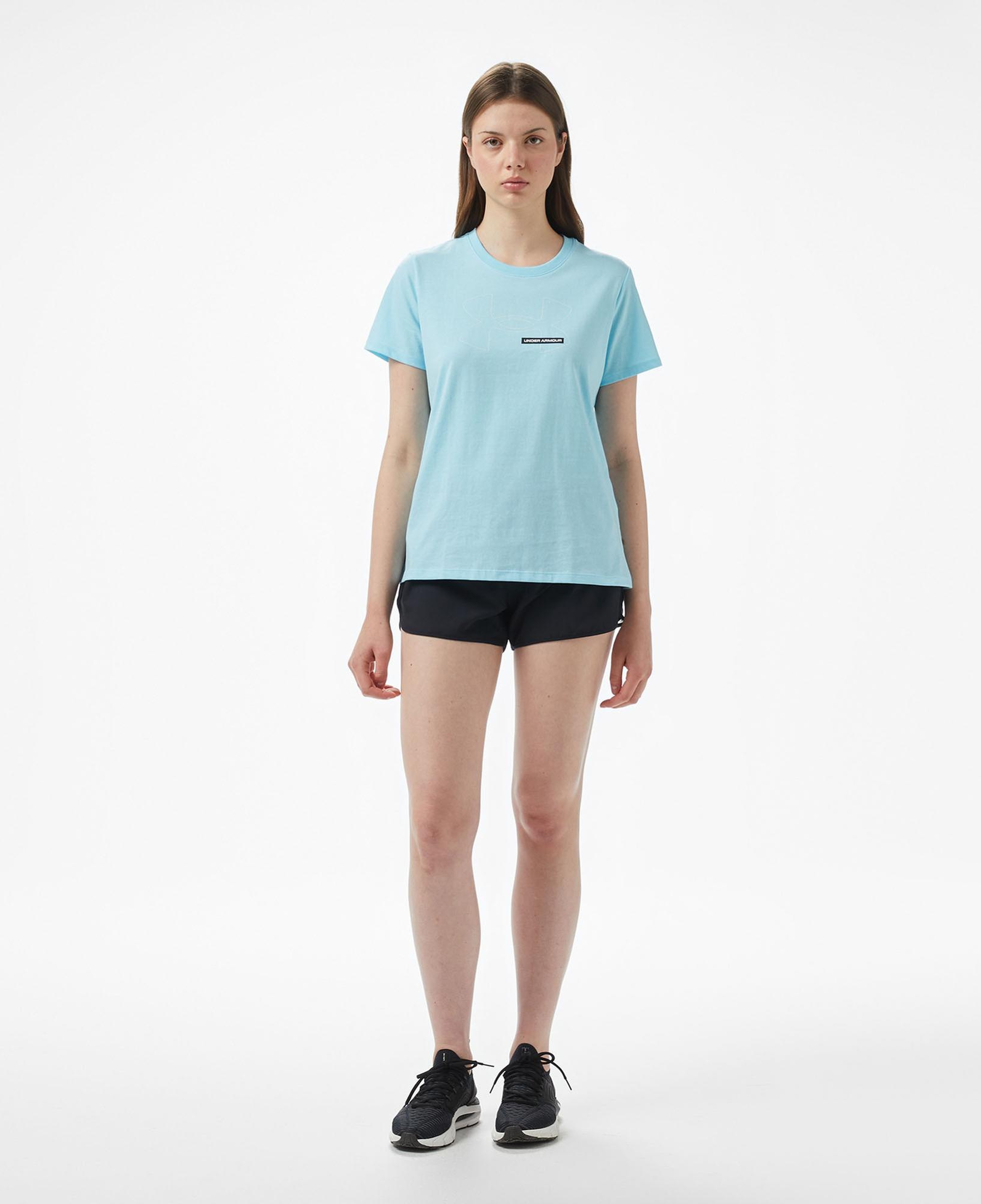 Under Armour Rival Outline Ss Kadın Gri T-Shirt