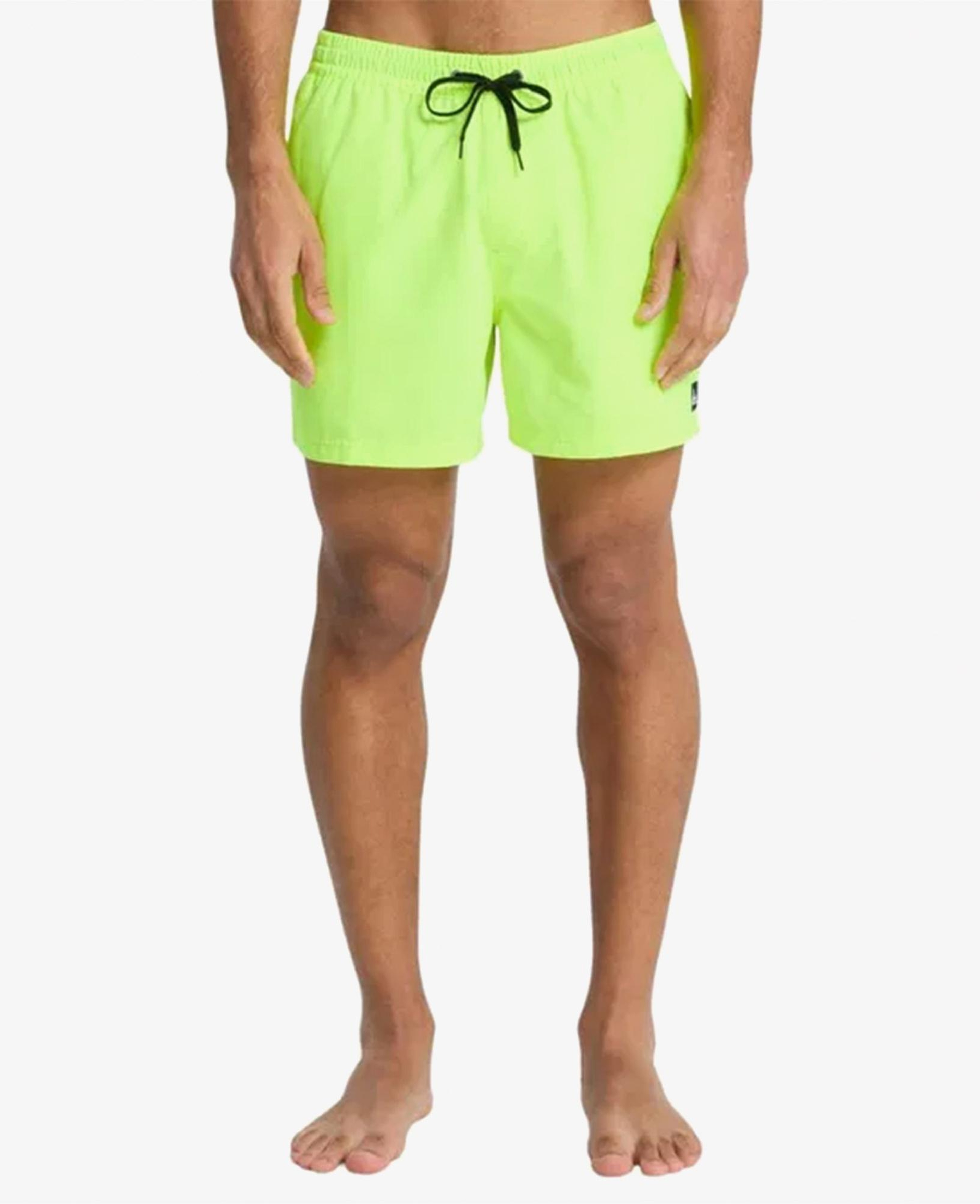 Quiksilver Everyday Solid Volley 15 Erkek Sarı Deniz Şortu