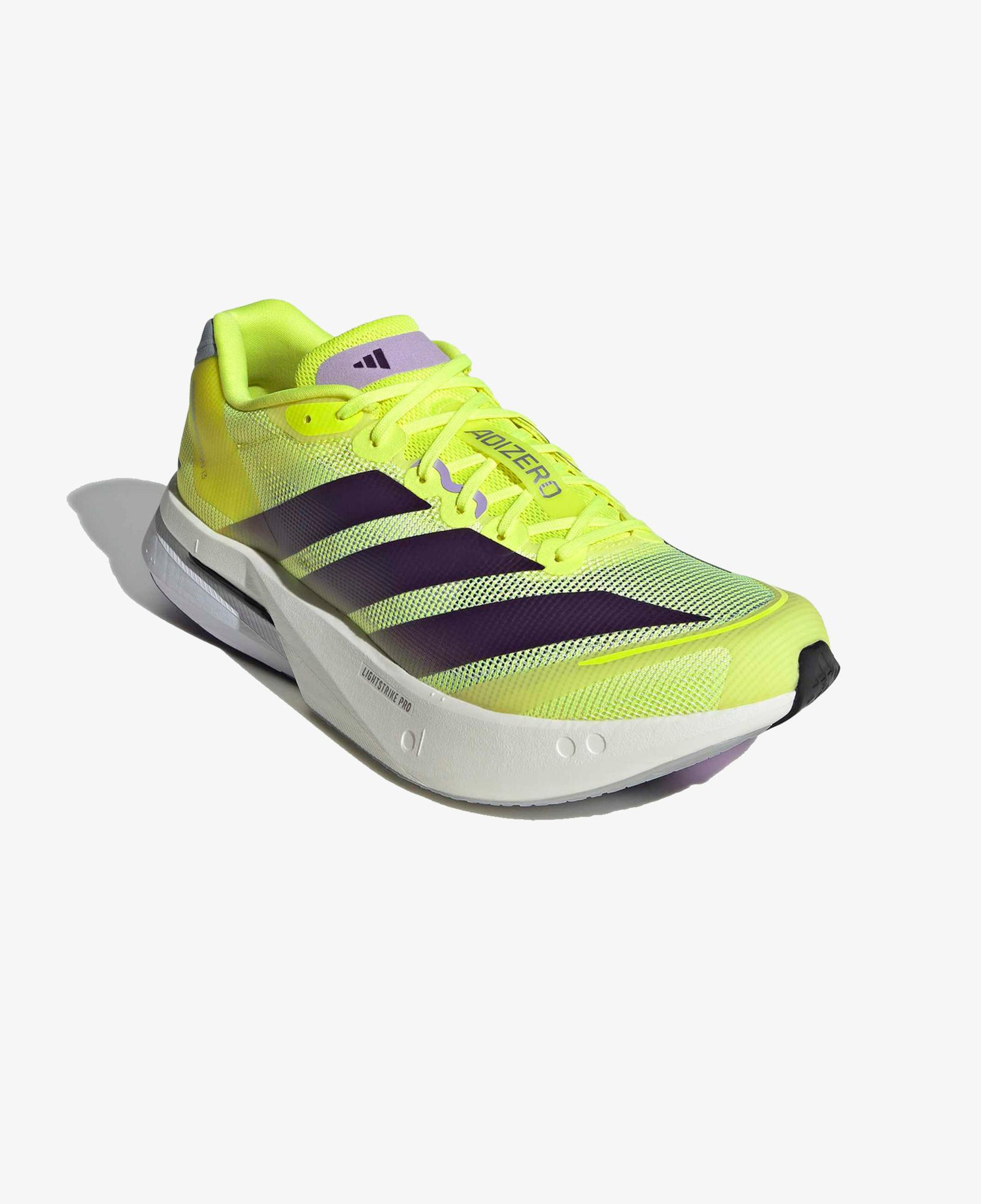 adidas Adizero Boston 13 Erkek Sarı Koşu Ayakkabısı