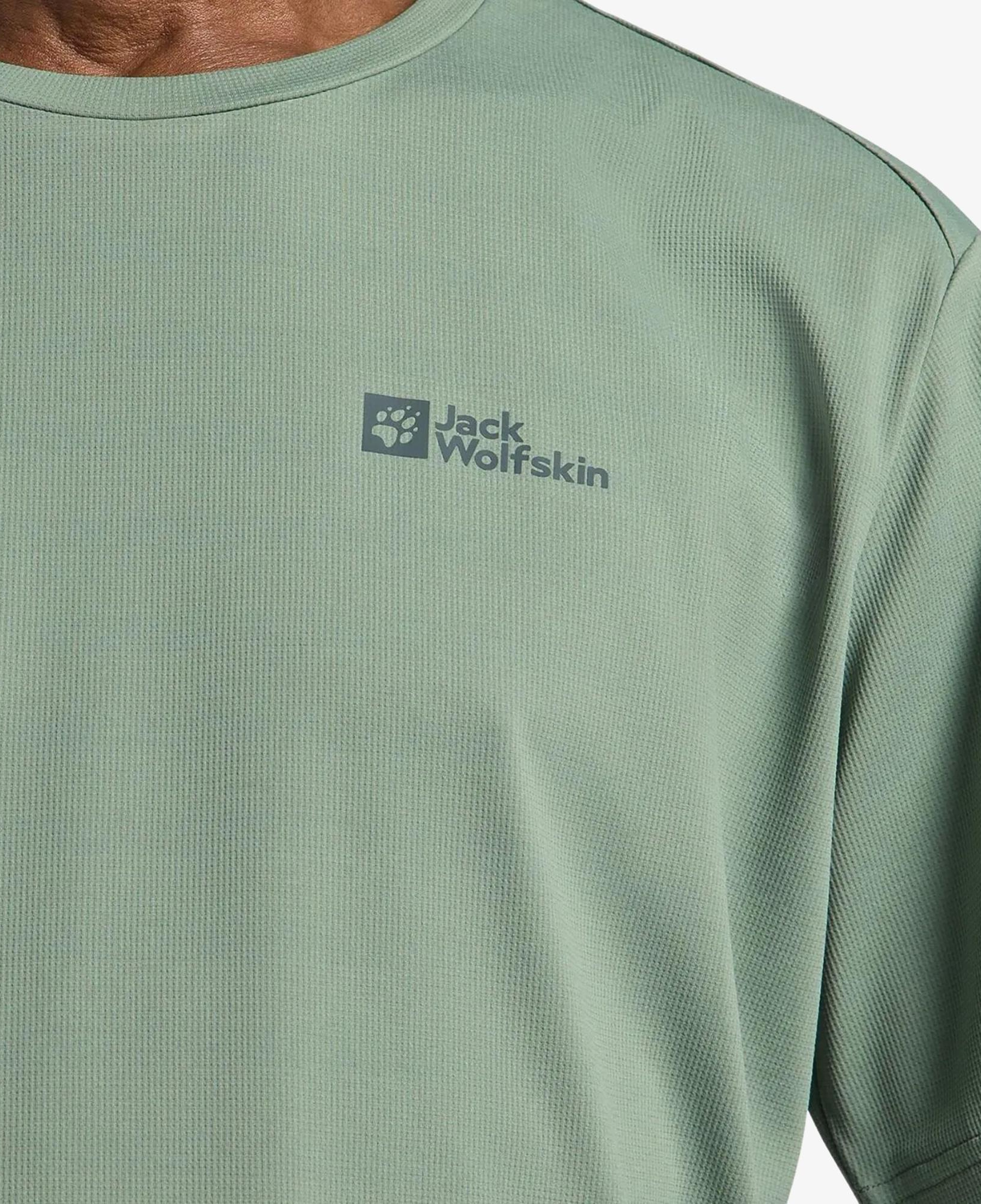 Jack Wolfskin Delgami Erkek Yeşil T-Shirt