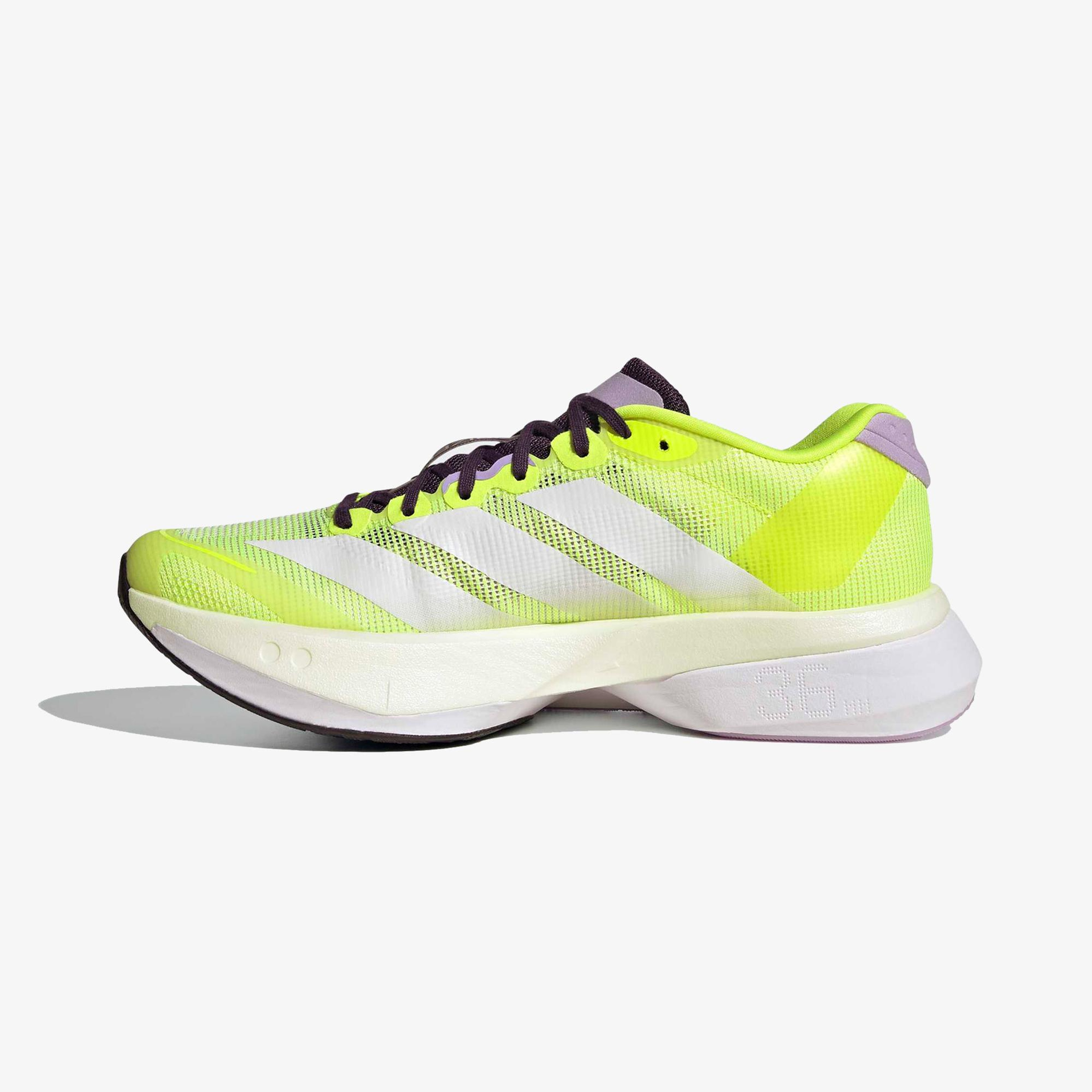 adidas Adizero Boston 13 Kadın Sarı Koşu Ayakkabısı