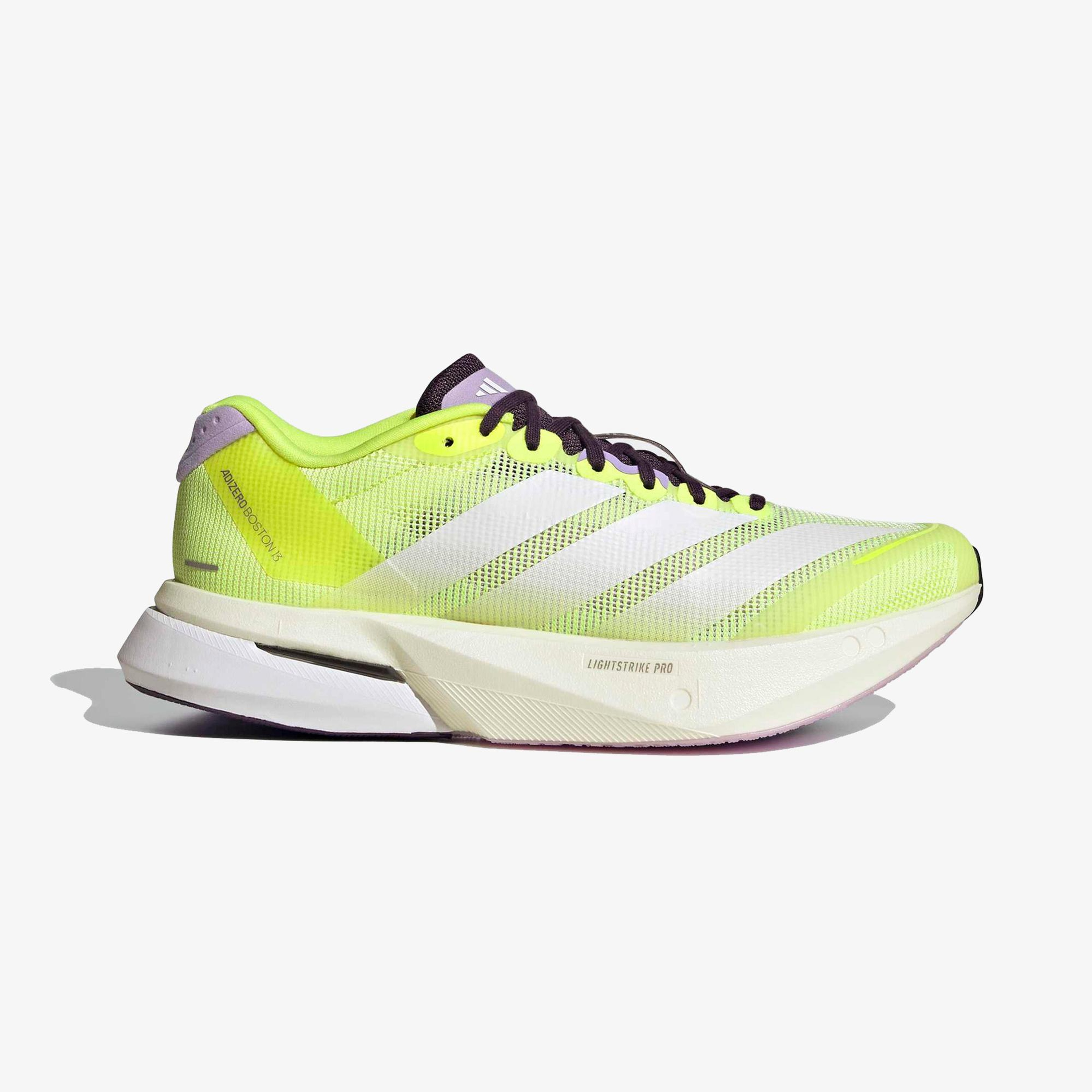 adidas Adizero Boston 13 Kadın Sarı Koşu Ayakkabısı