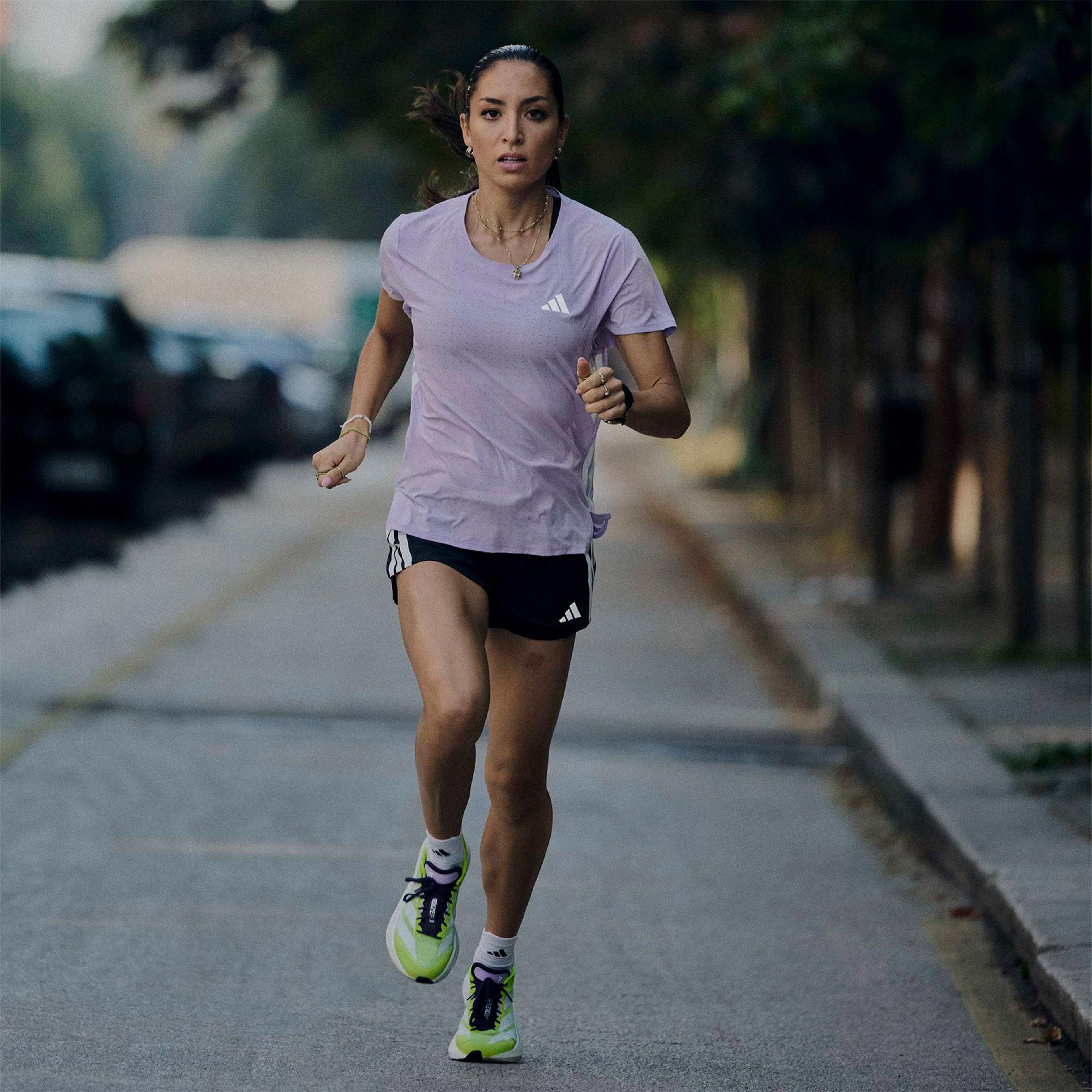 adidas Adizero Boston 13 Kadın Sarı Koşu Ayakkabısı