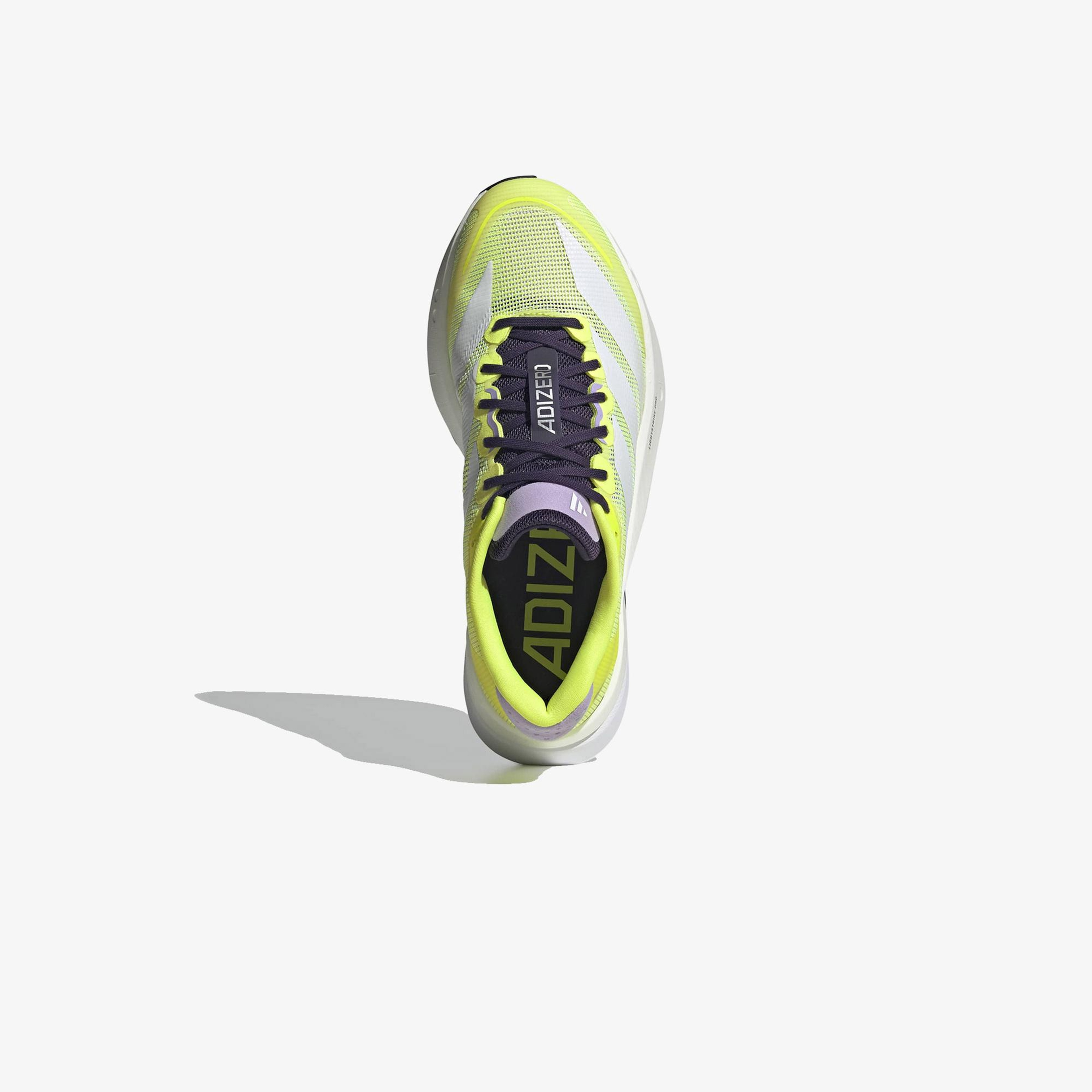 adidas Adizero Boston 13 Kadın Sarı Koşu Ayakkabısı