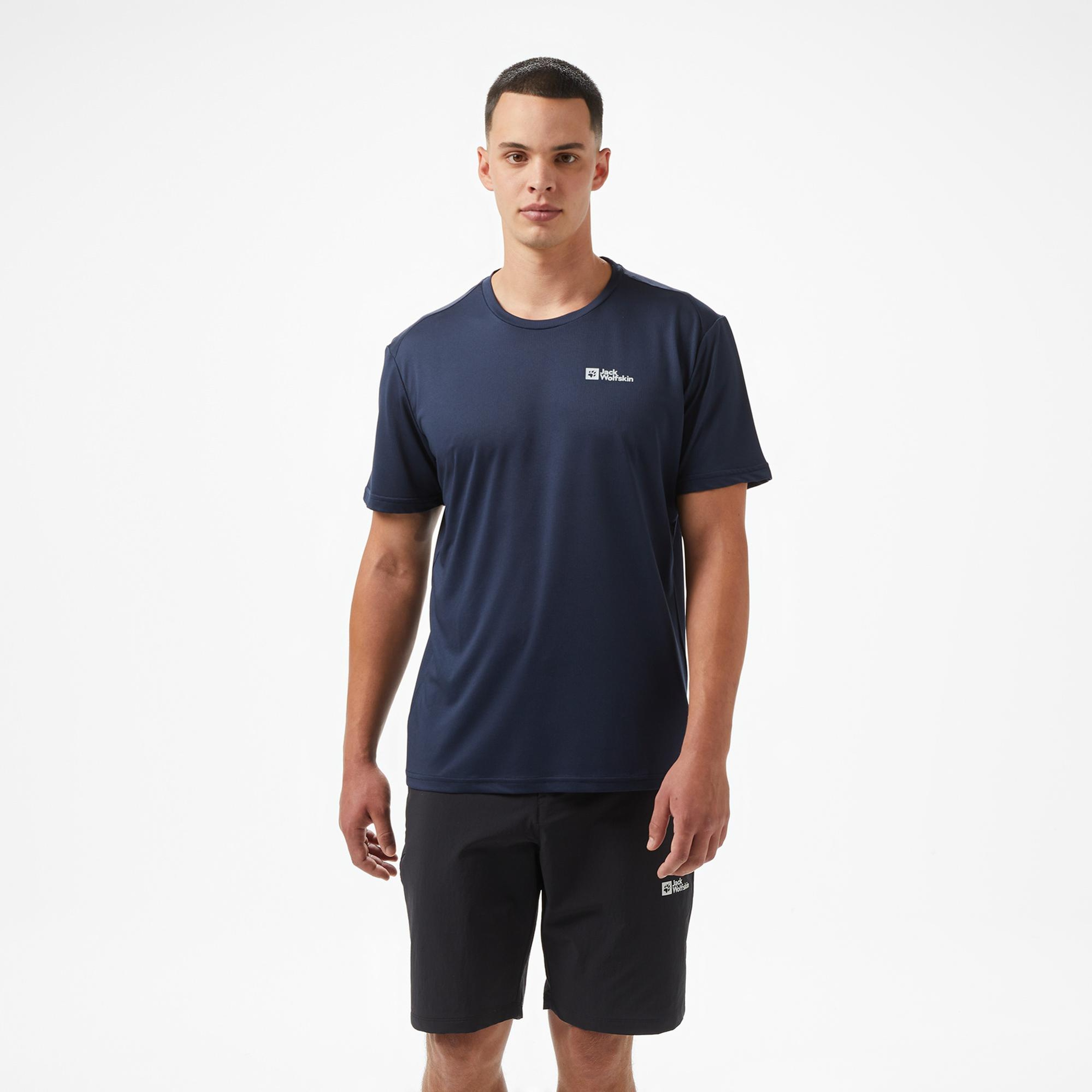Jack Wolfskin Delgami Erkek Lacivert T-Shirt