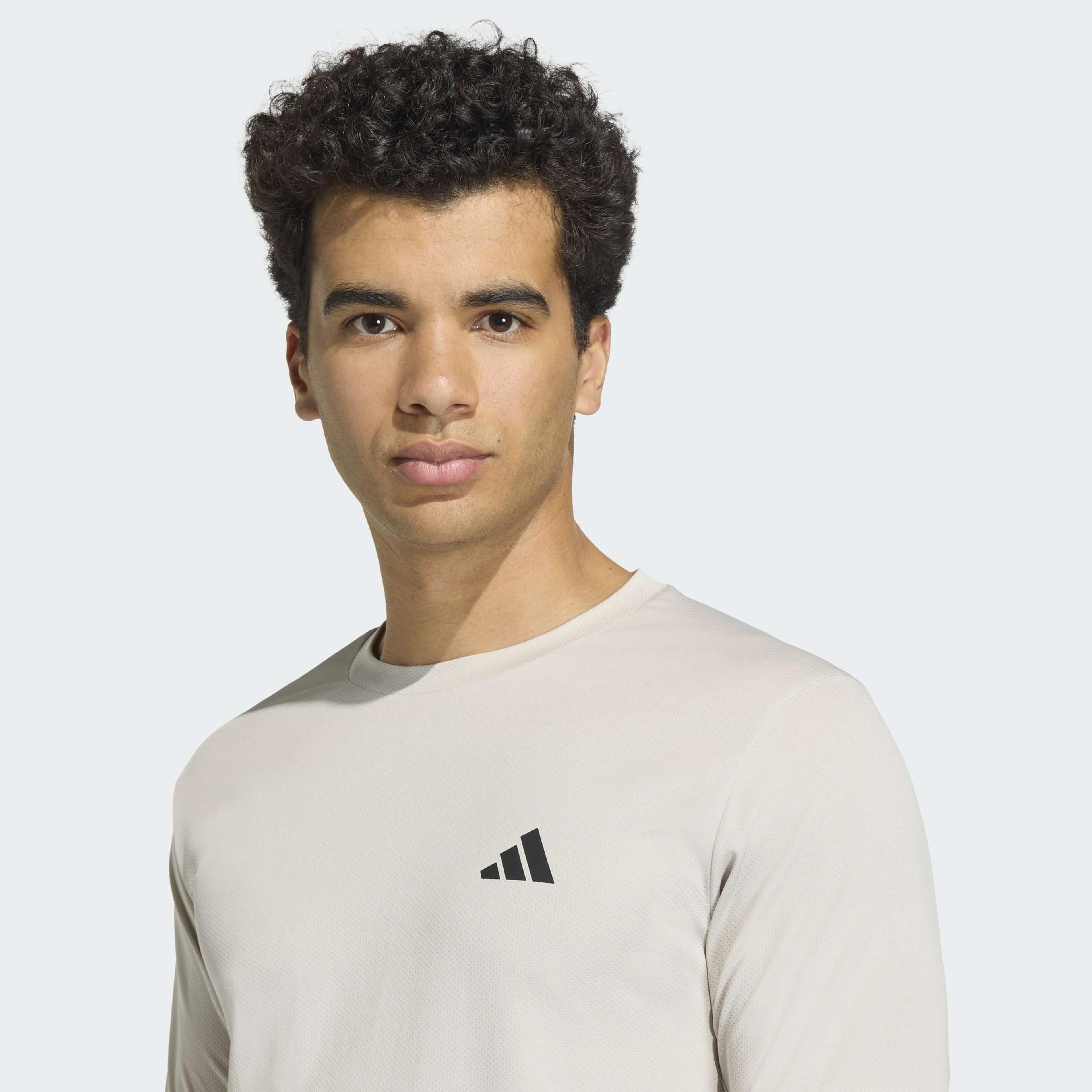 adidas Workout Essentials Base Erkek Bej Antrenman T-Shirt