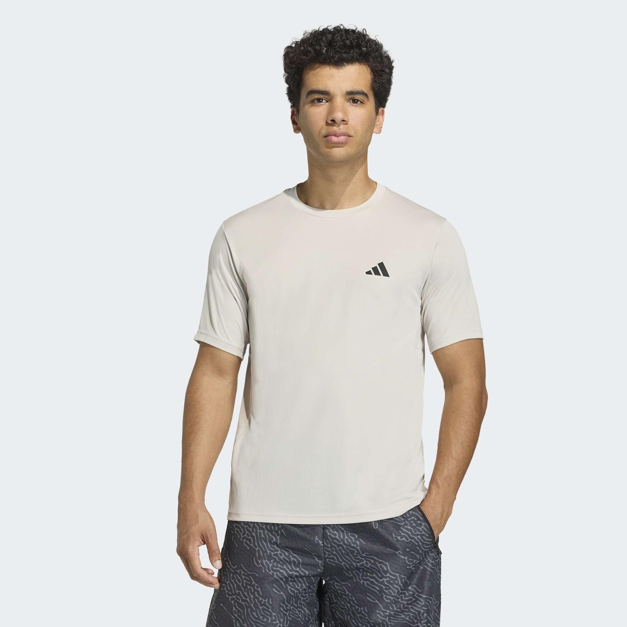 adidas Workout Essentials Base Erkek Bej Antrenman T-Shirt