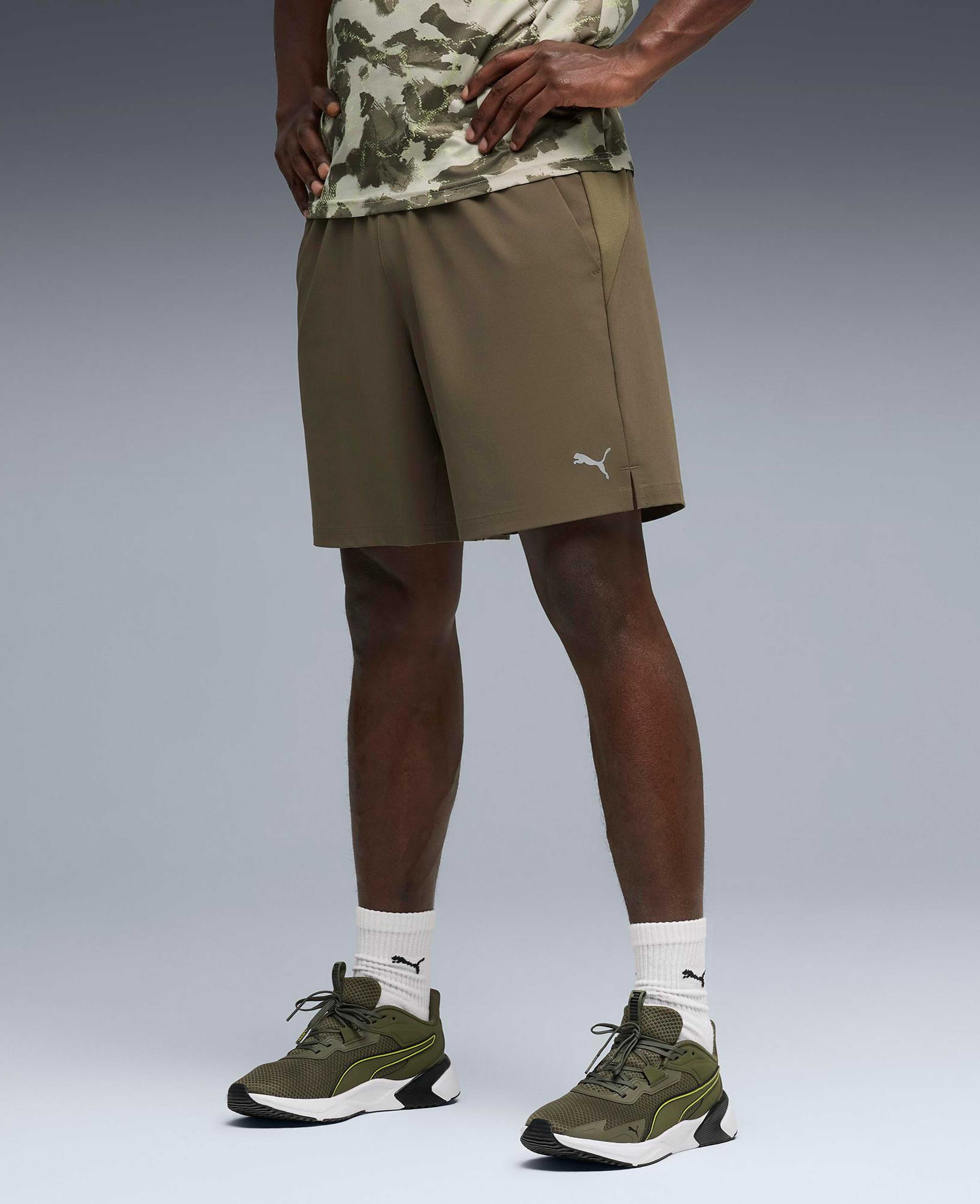 Puma Pwrtrain Fabric Mix Erkek Haki Antrenman Ceket