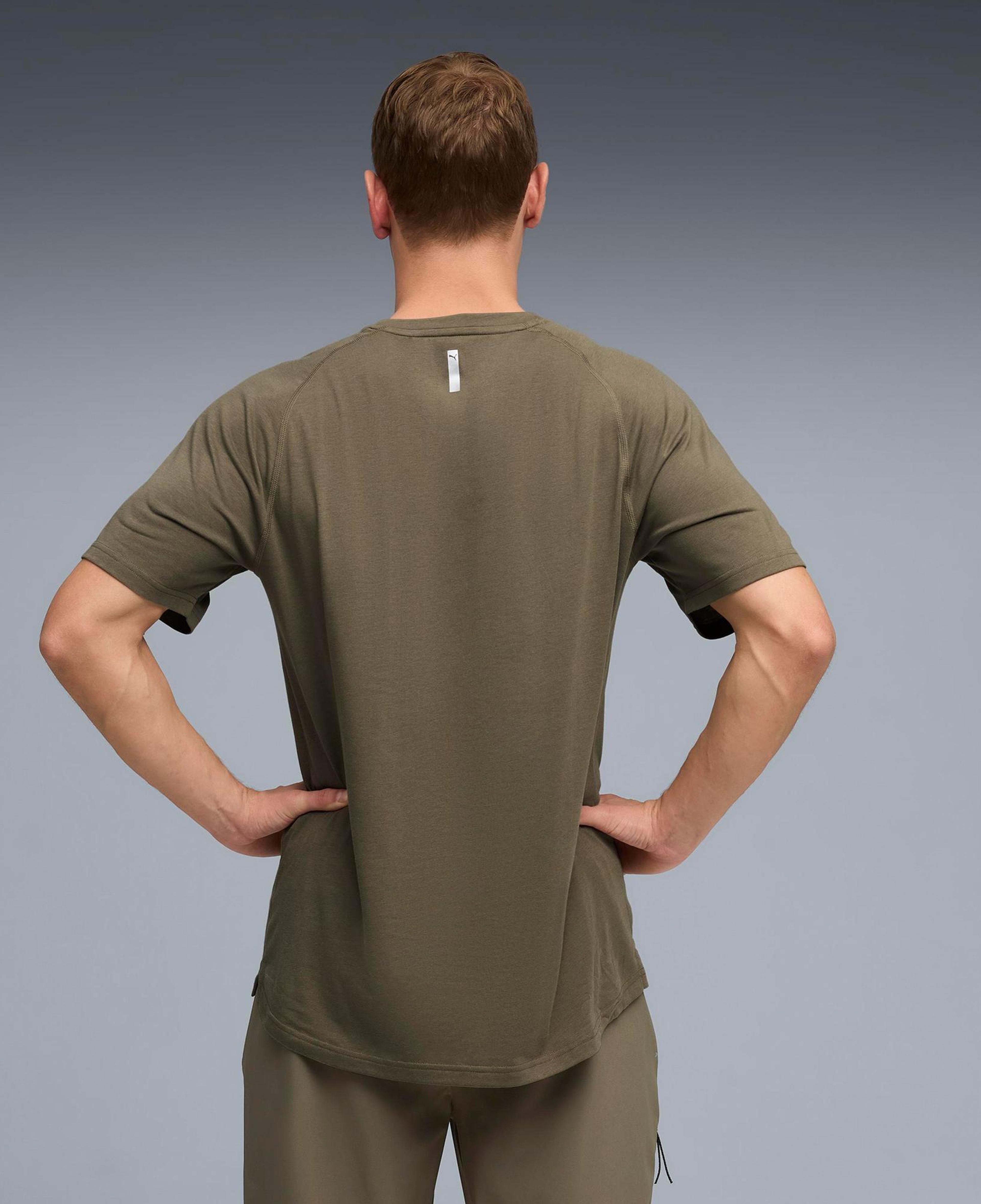 Puma Pwrtrain Triblend Erkek Haki Antrenman T-Shirt