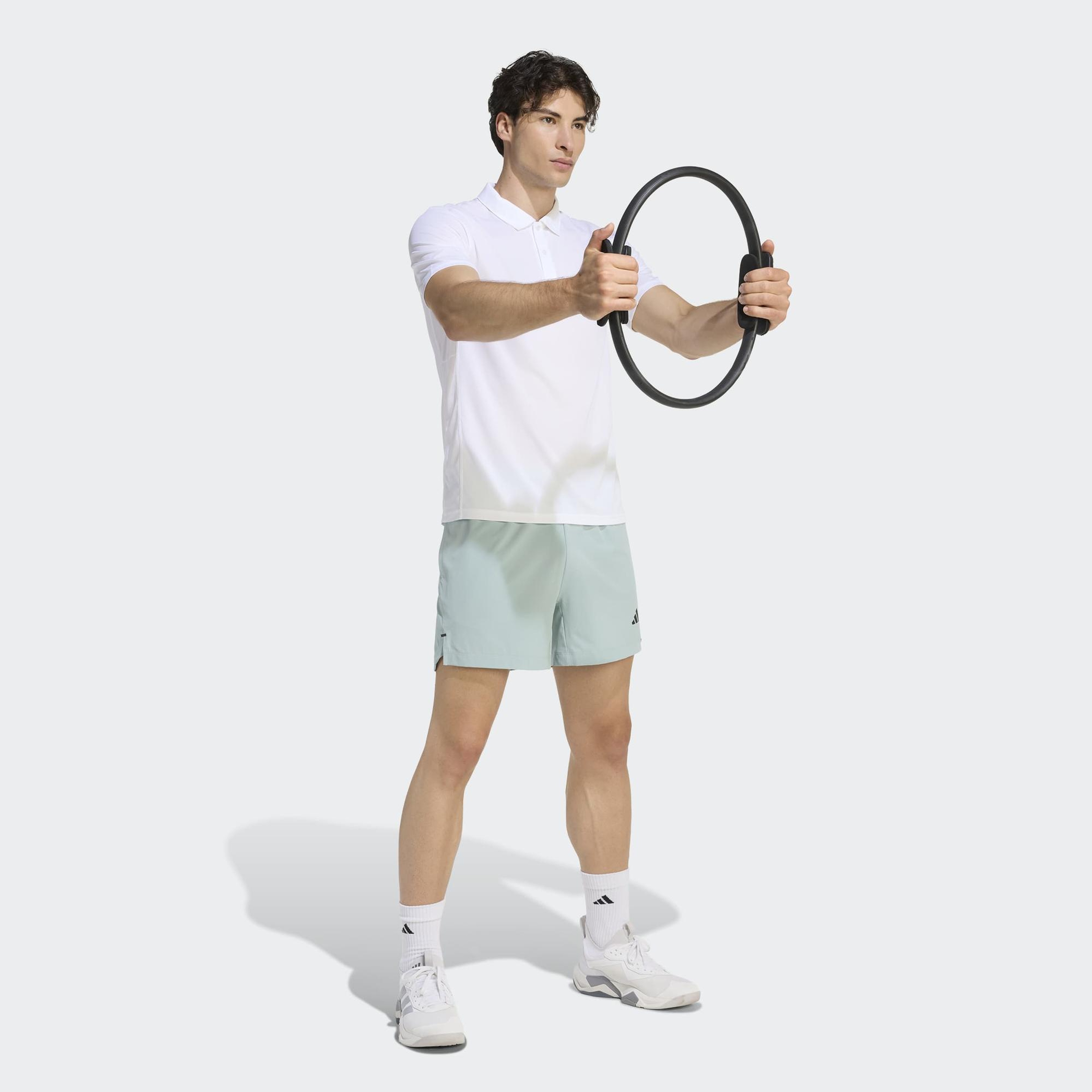 adidas We Bas Erkek Beyaz Antrenman Polo