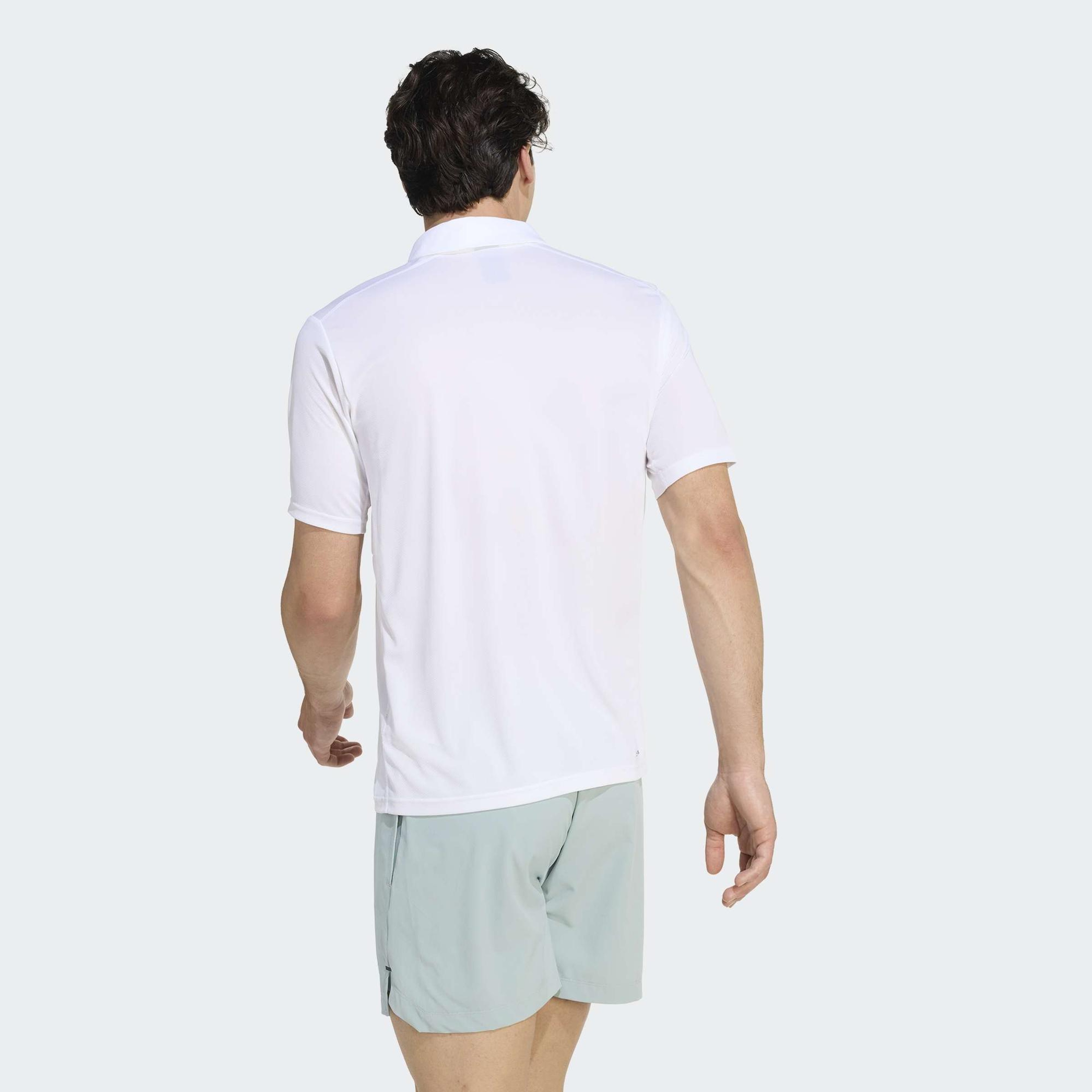 adidas We Bas Erkek Beyaz Antrenman Polo