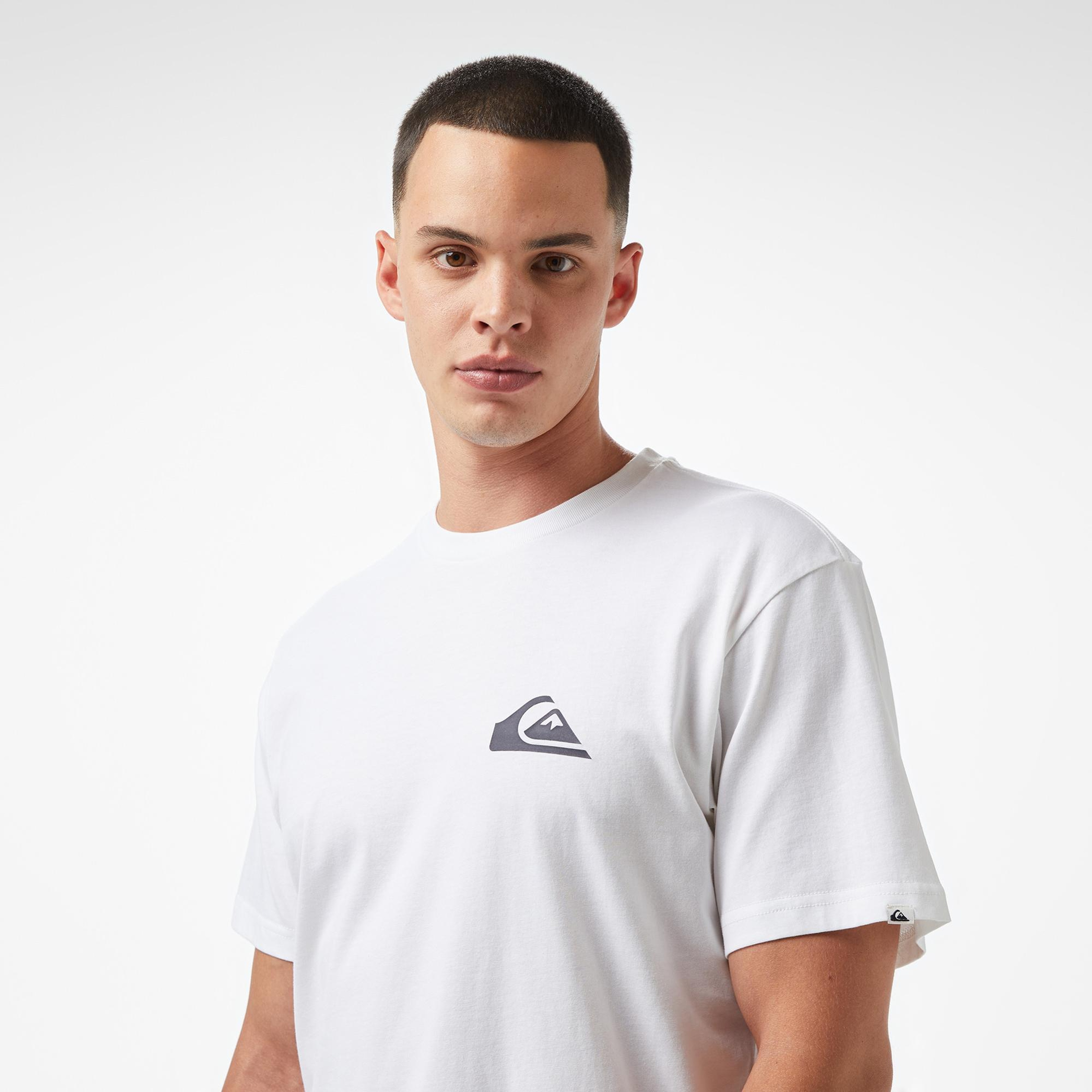 Quiksilver EV Mini Logo SS Erkek Beyaz T-Shirt