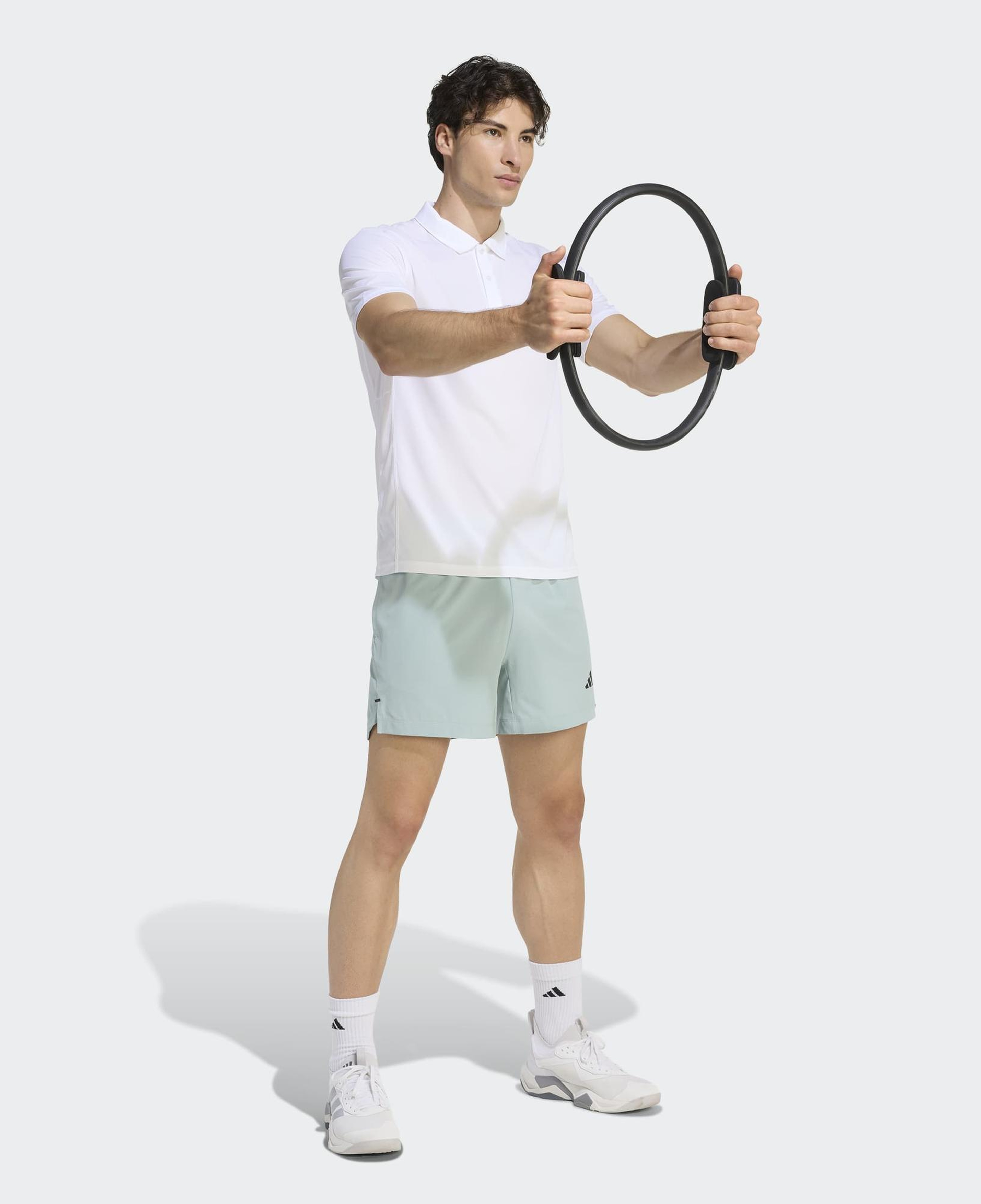 adidas We Bas Erkek Beyaz Antrenman Polo