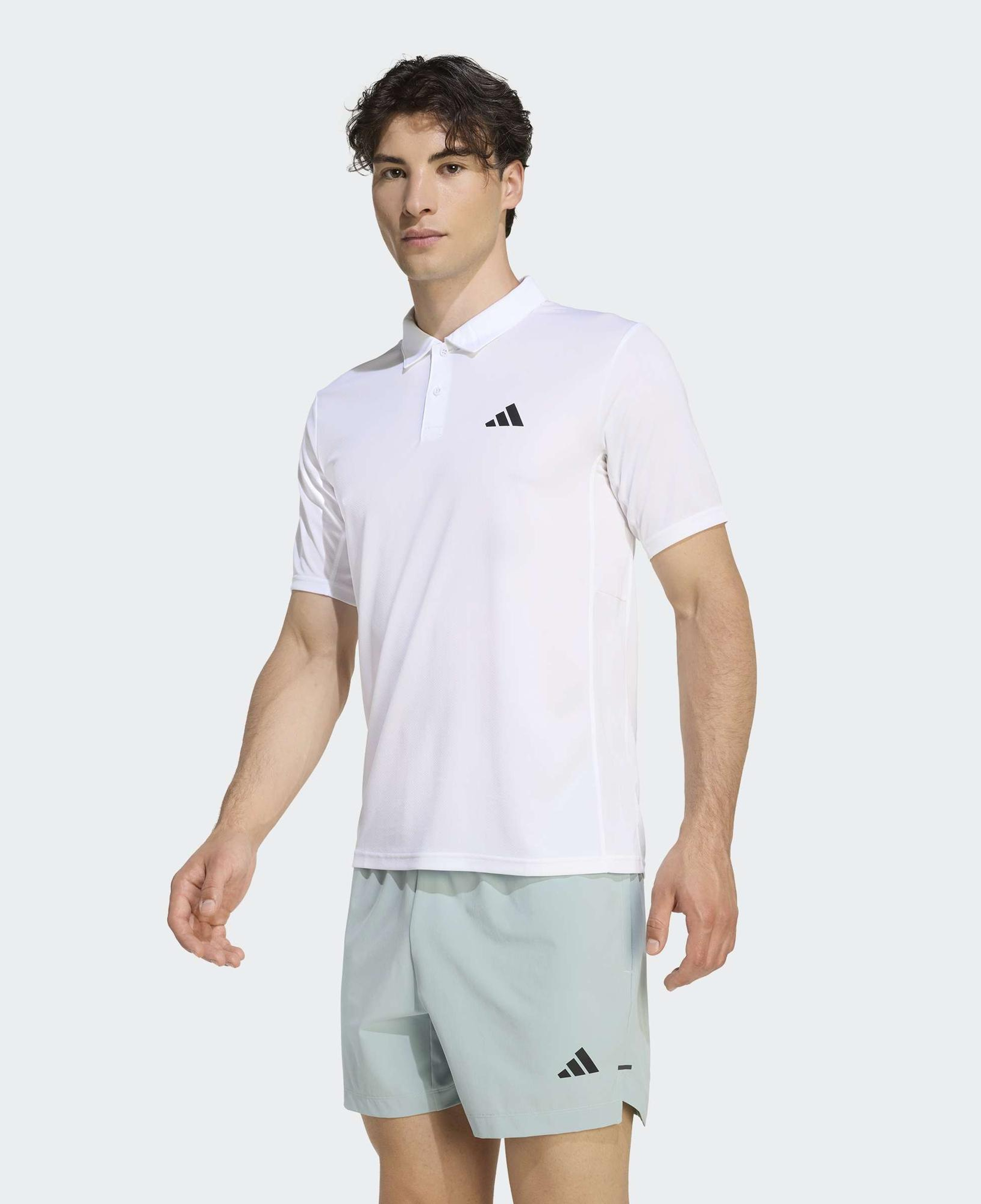 adidas We Bas Erkek Beyaz Antrenman Polo