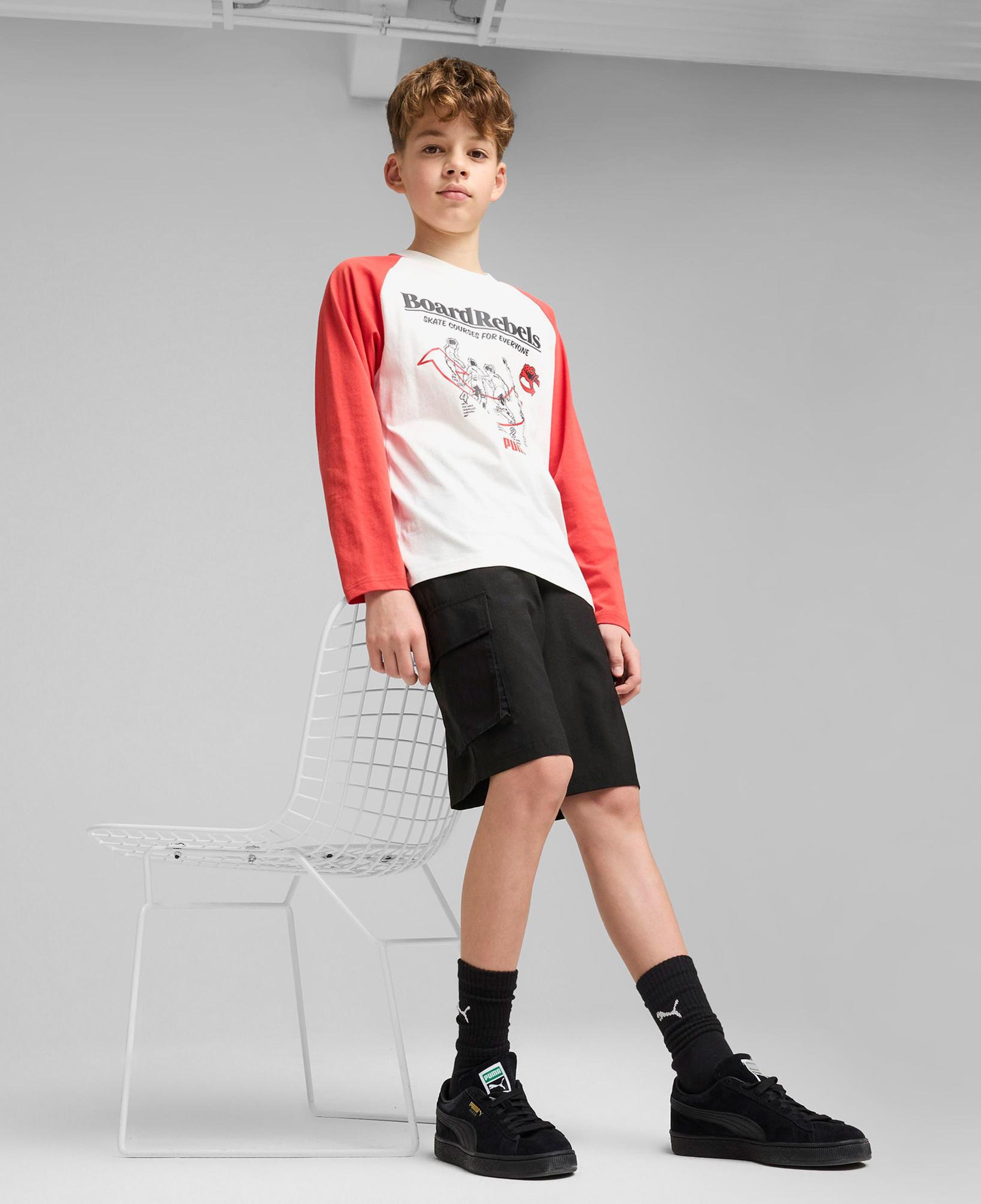 Puma Mid90S Cargo Chino Çocuk Siyah Şort