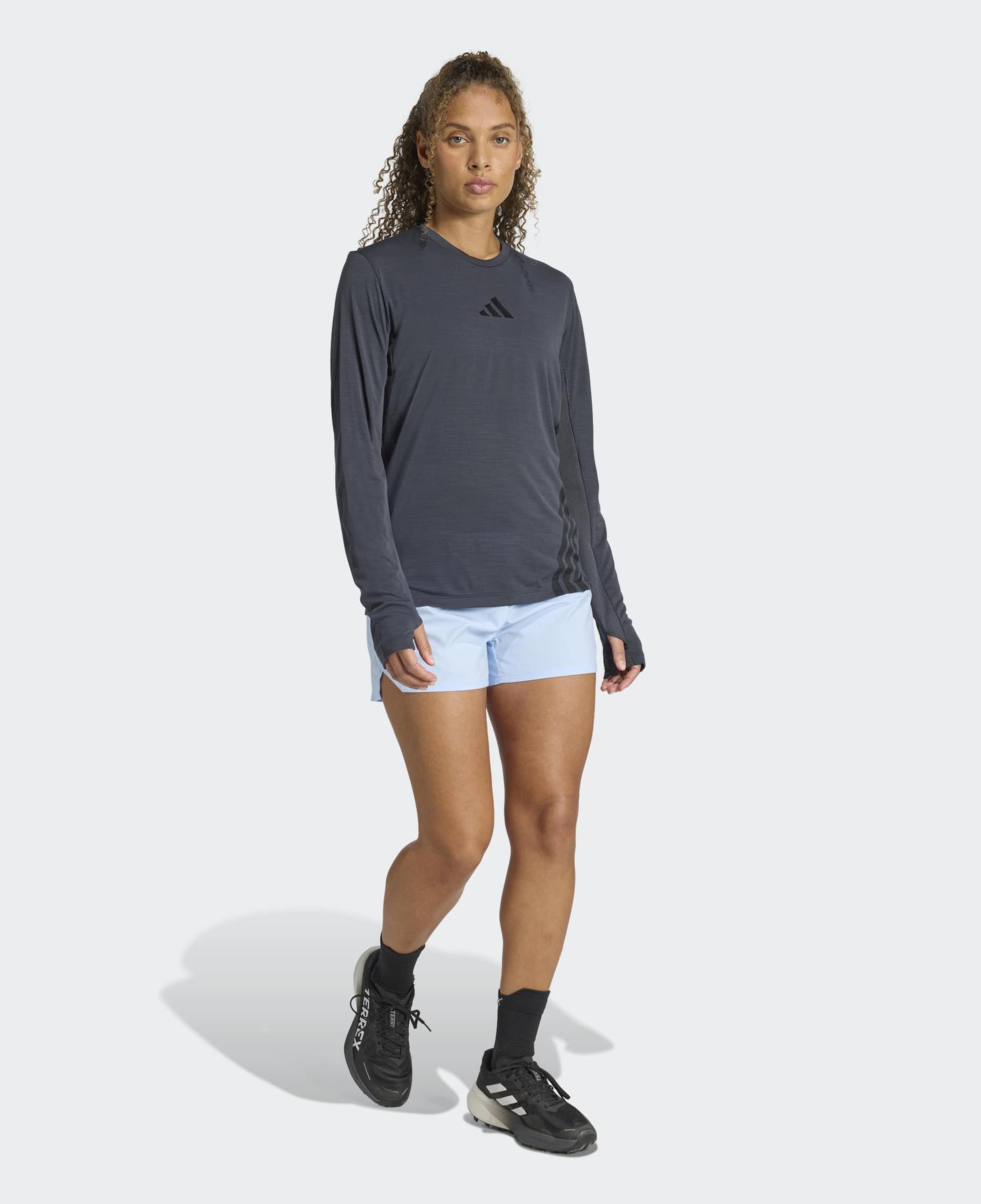 adidas Terrex Xperior Climacool+ Kadın Gri Koşu T-Shirt