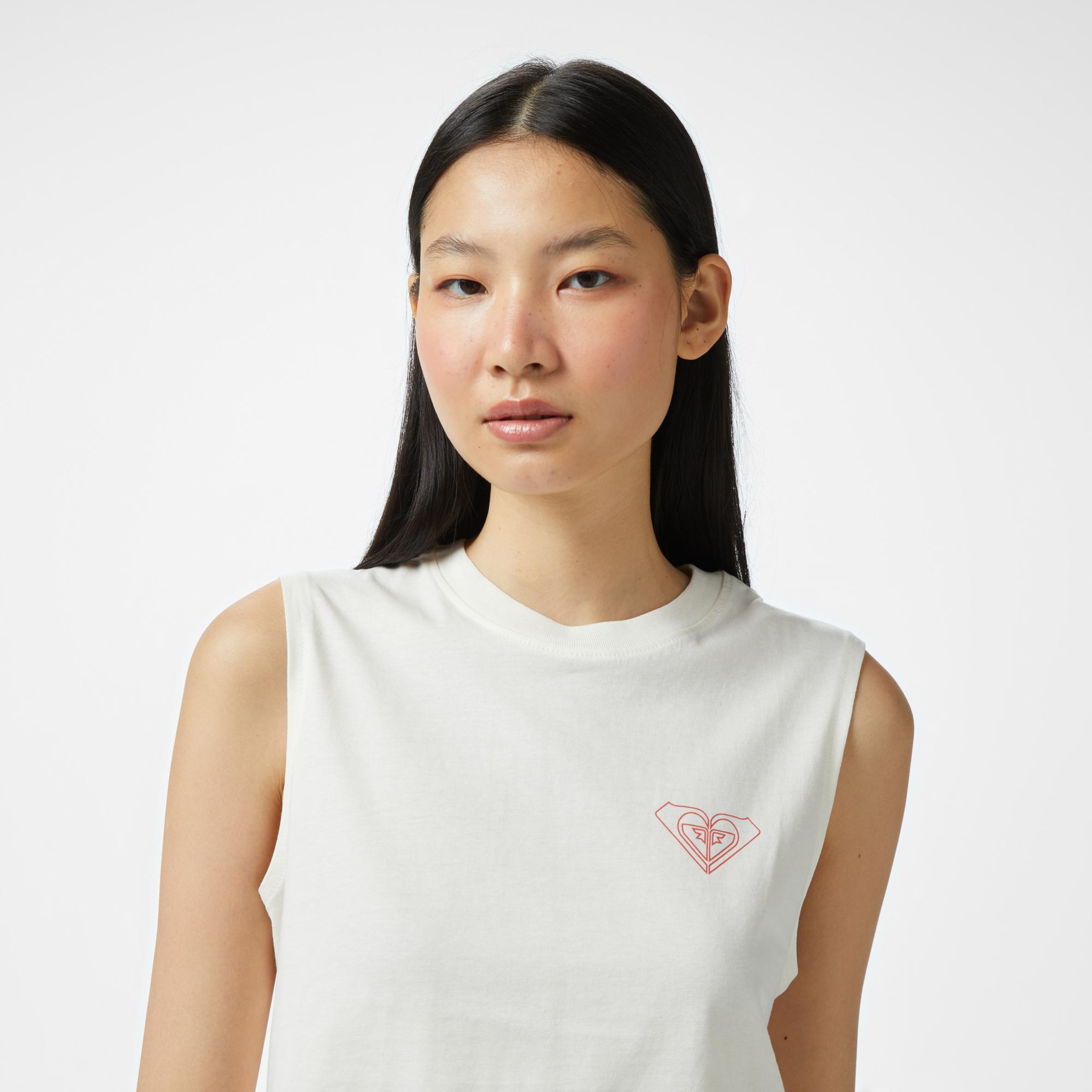 Roxy Essential Energy Boxy Kadın Beyaz Atlet