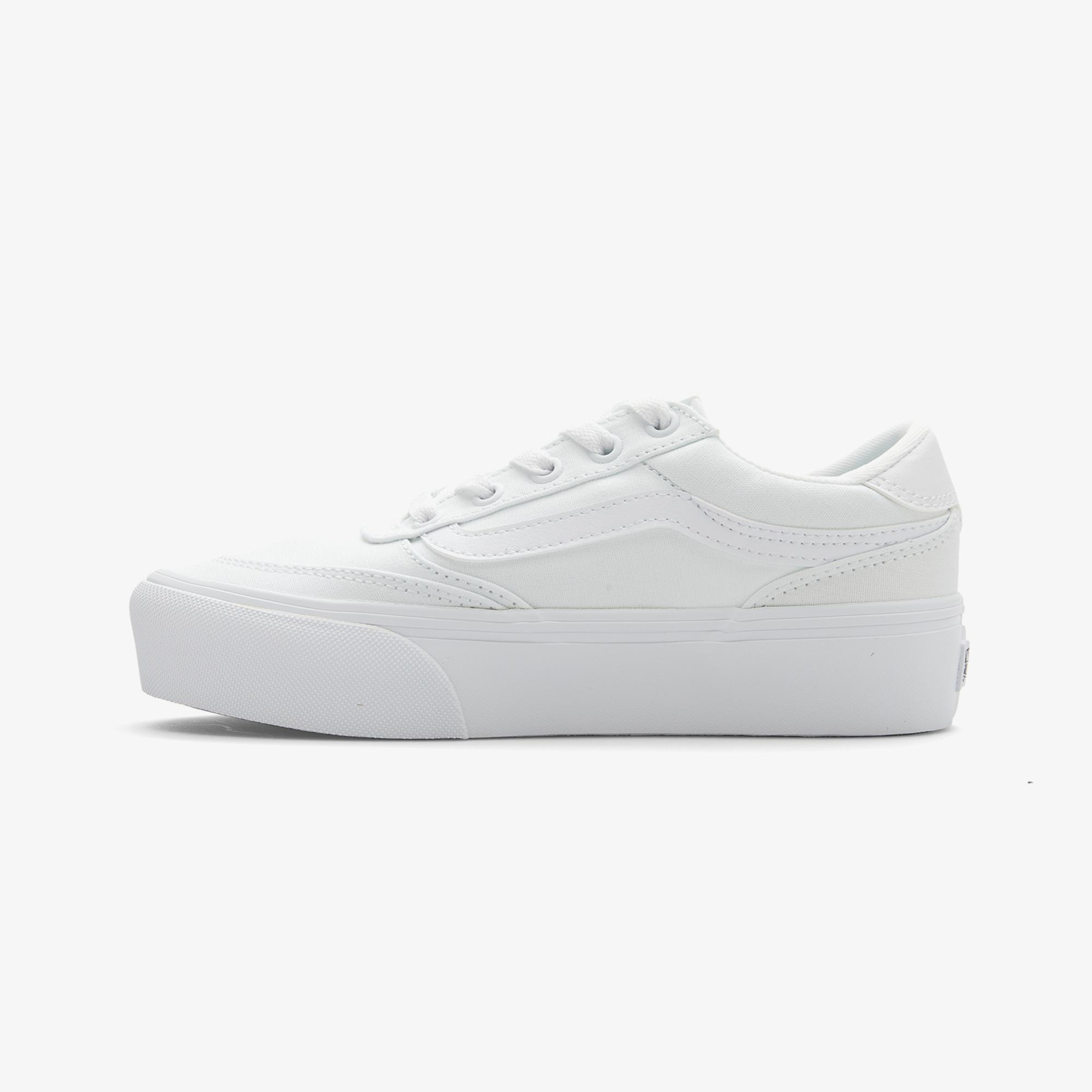 Vans Brooklyn LS Platform Kadın Beyaz Sneaker