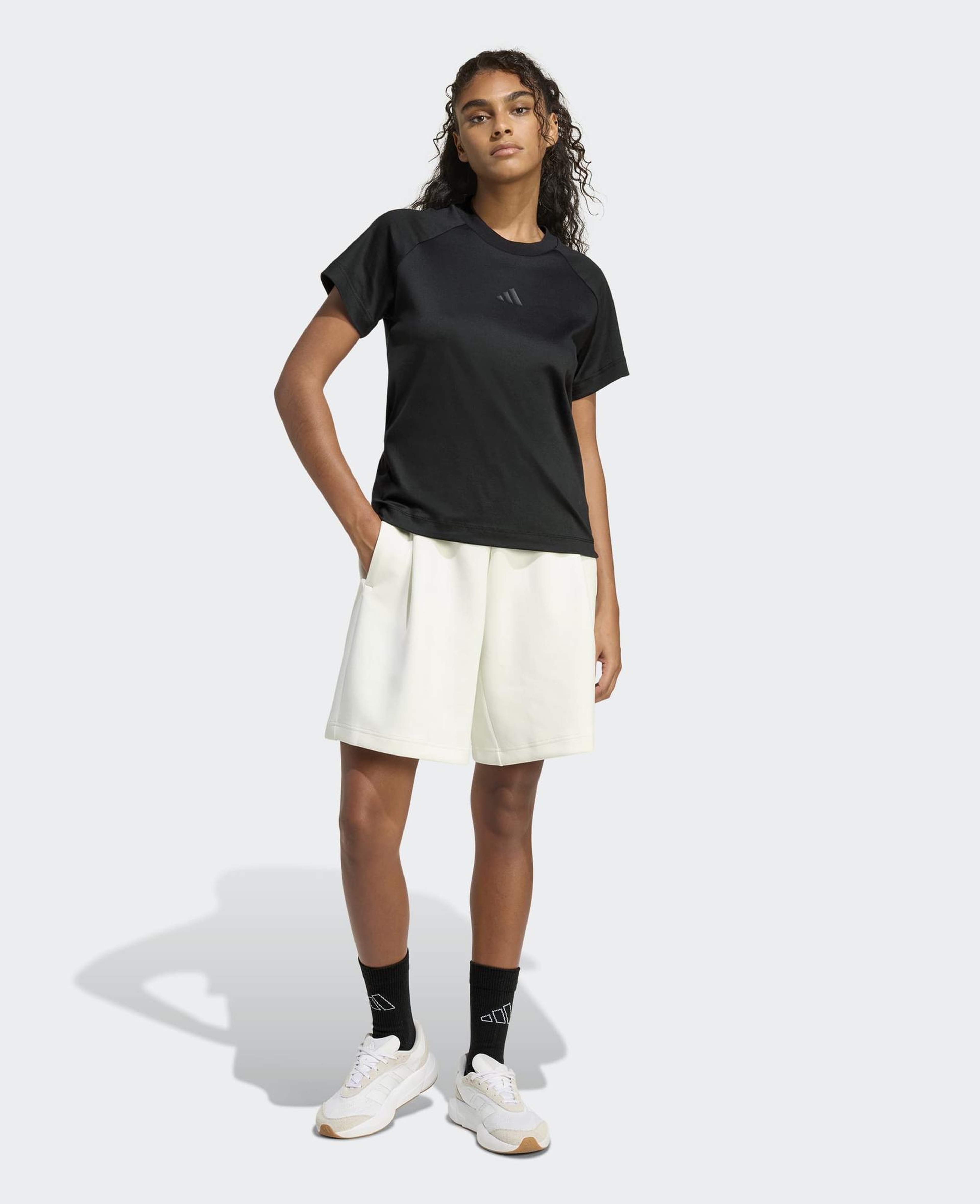 adidas Soft Lux Kadın Siyah Antrenman T-Shirt