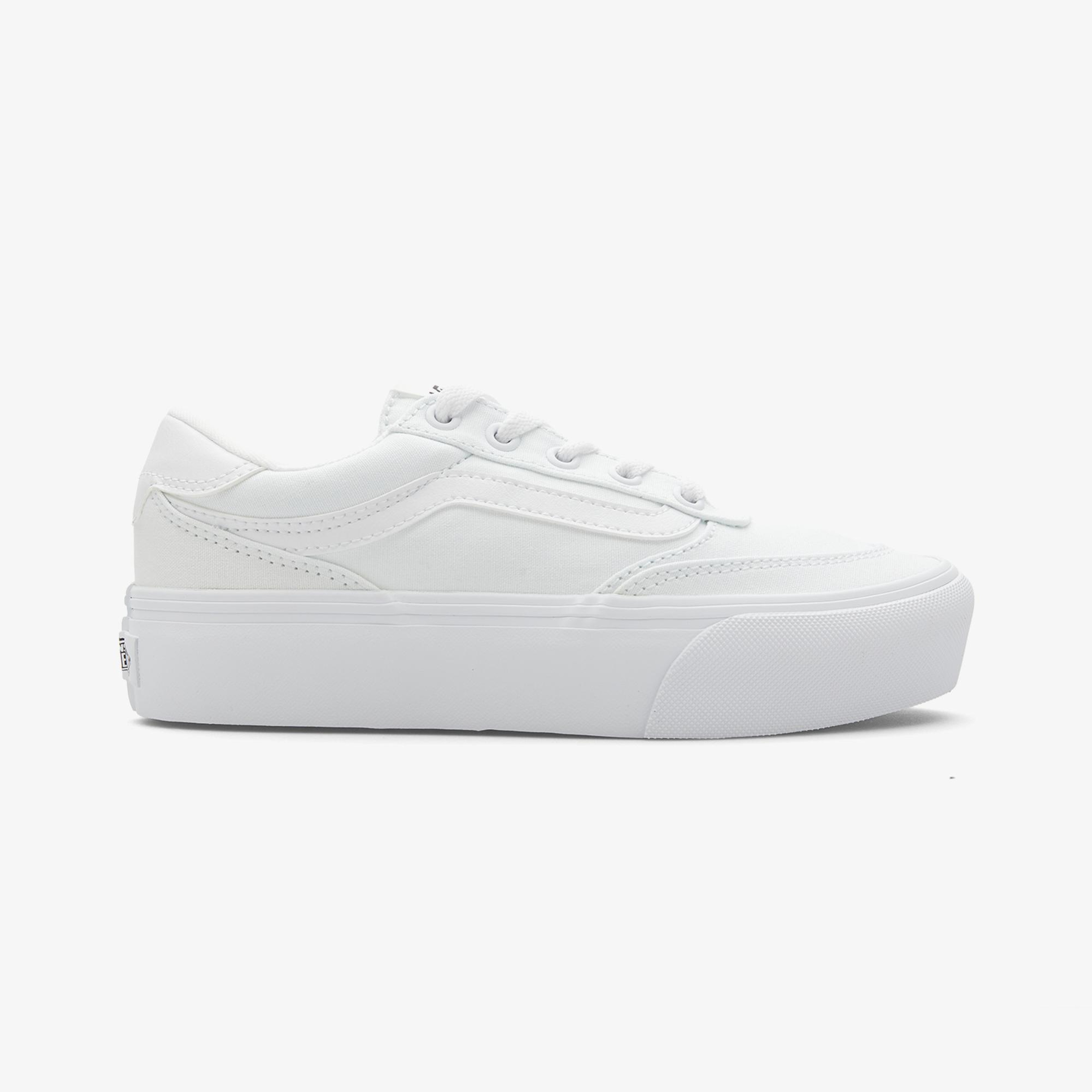 Vans Brooklyn LS Platform Kadın Beyaz Sneaker
