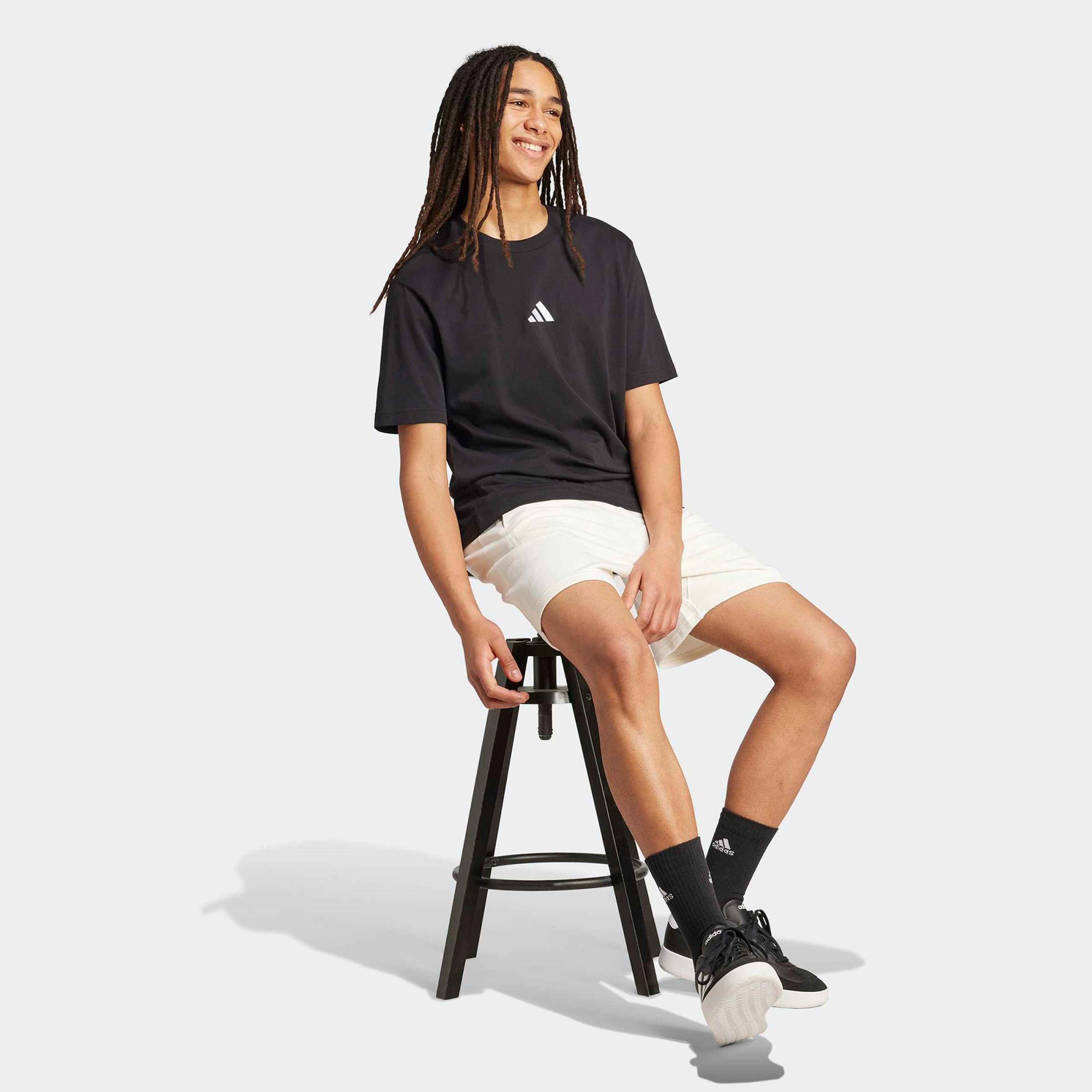 adidas All Szn French Terry Erkek Beyaz Antrenman Şortu