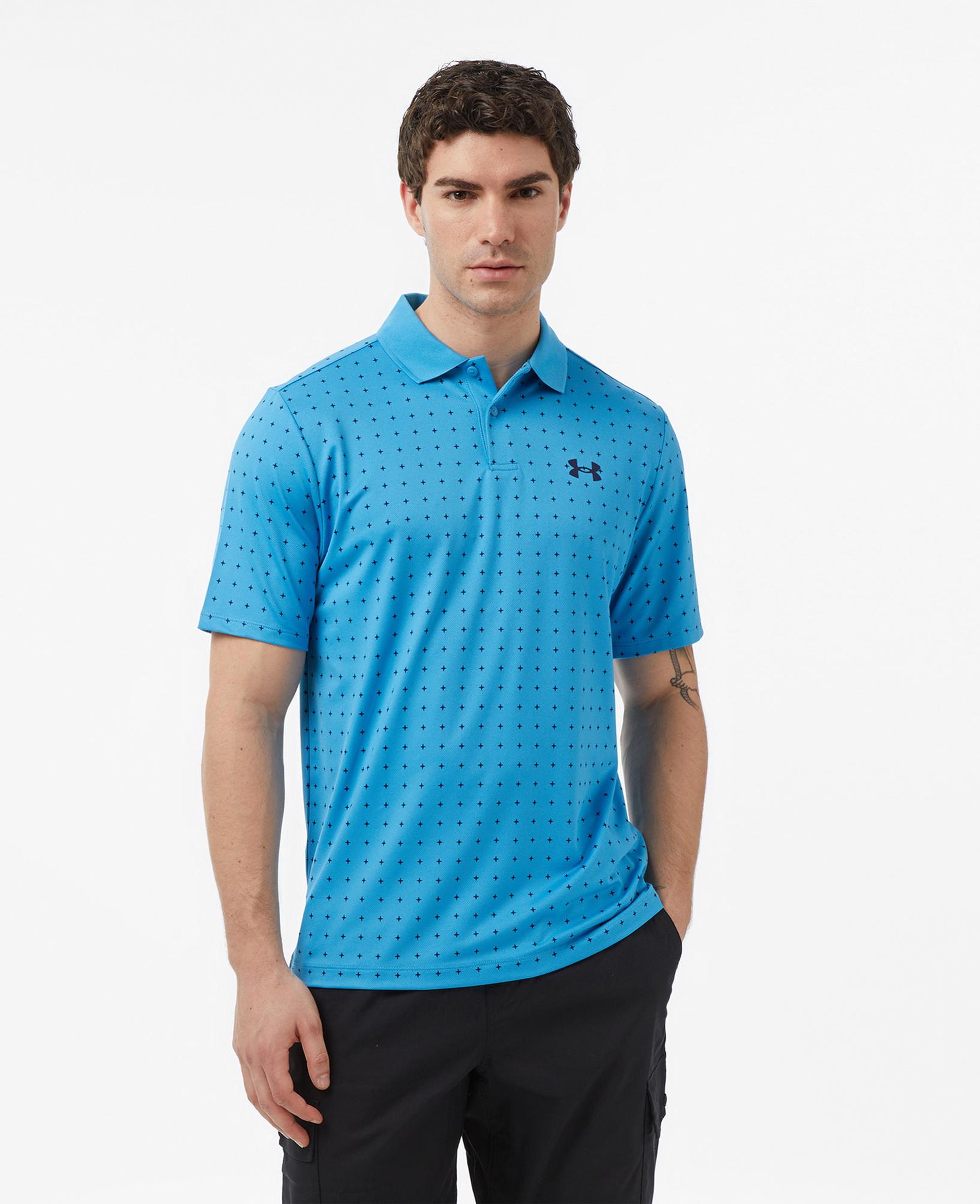 Under Armour Matchplay Printed Erkek Mavi Polo