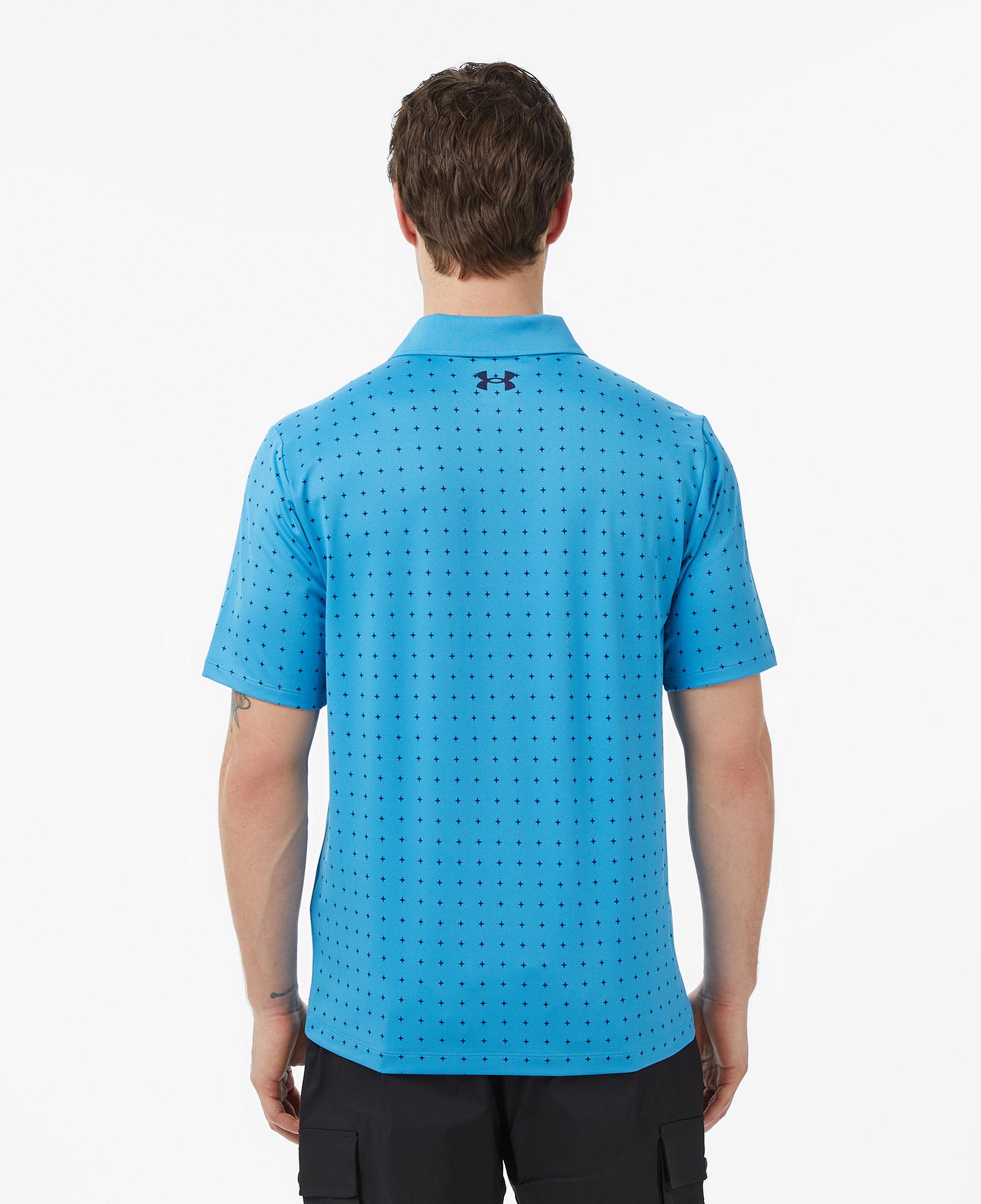 Under Armour Matchplay Printed Erkek Mavi Polo